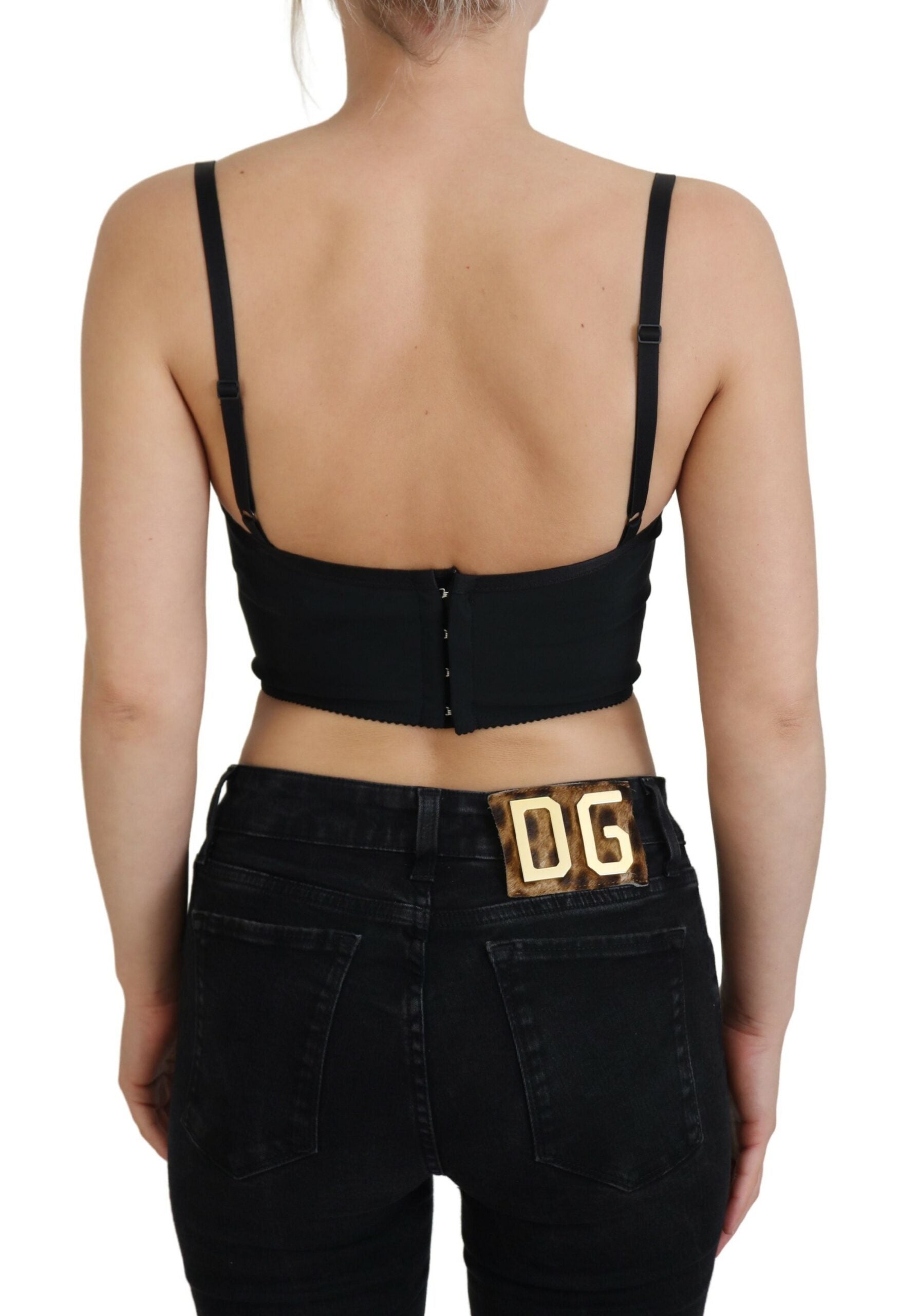 Dolce & Gabbana Pink Leopard Print Cropped Bustier Corset Top - Whispers Of Wisdom Clothing