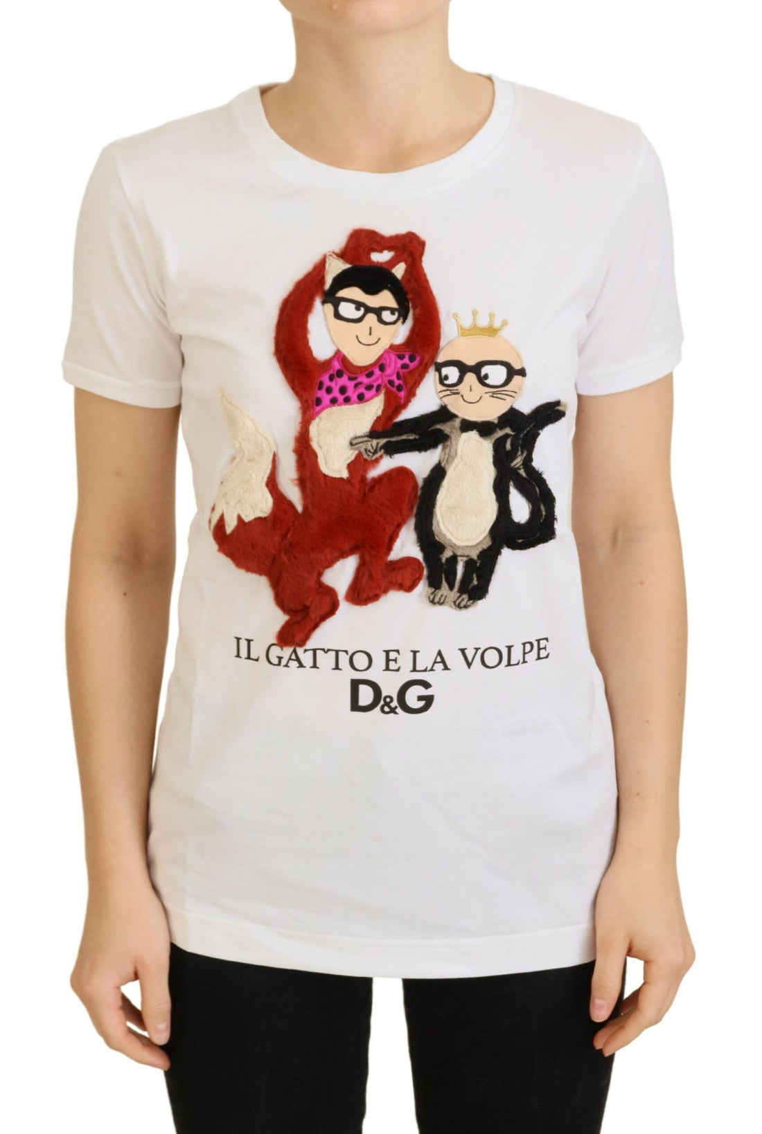 Dolce & Gabbana T-shirt Top White Textured Short Sleeve - Whispers Of Wisdom Clothing