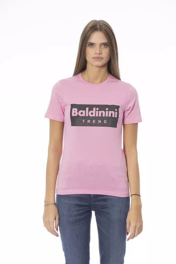 تي شيرت نسائي قطني متعدد الألوان من Baldinini Trend