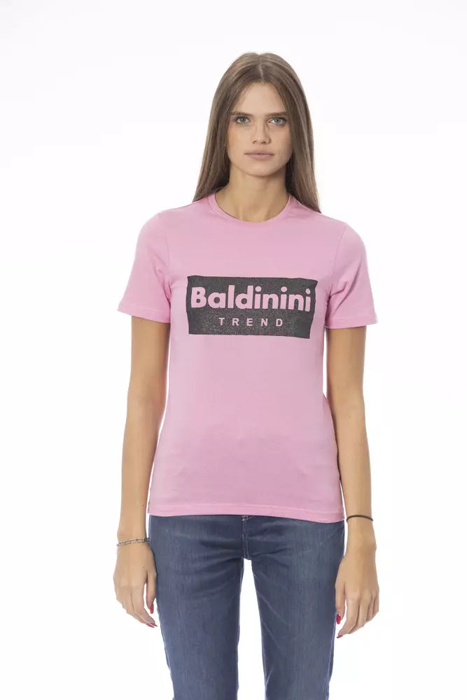تي شيرت نسائي قطني متعدد الألوان من Baldinini Trend