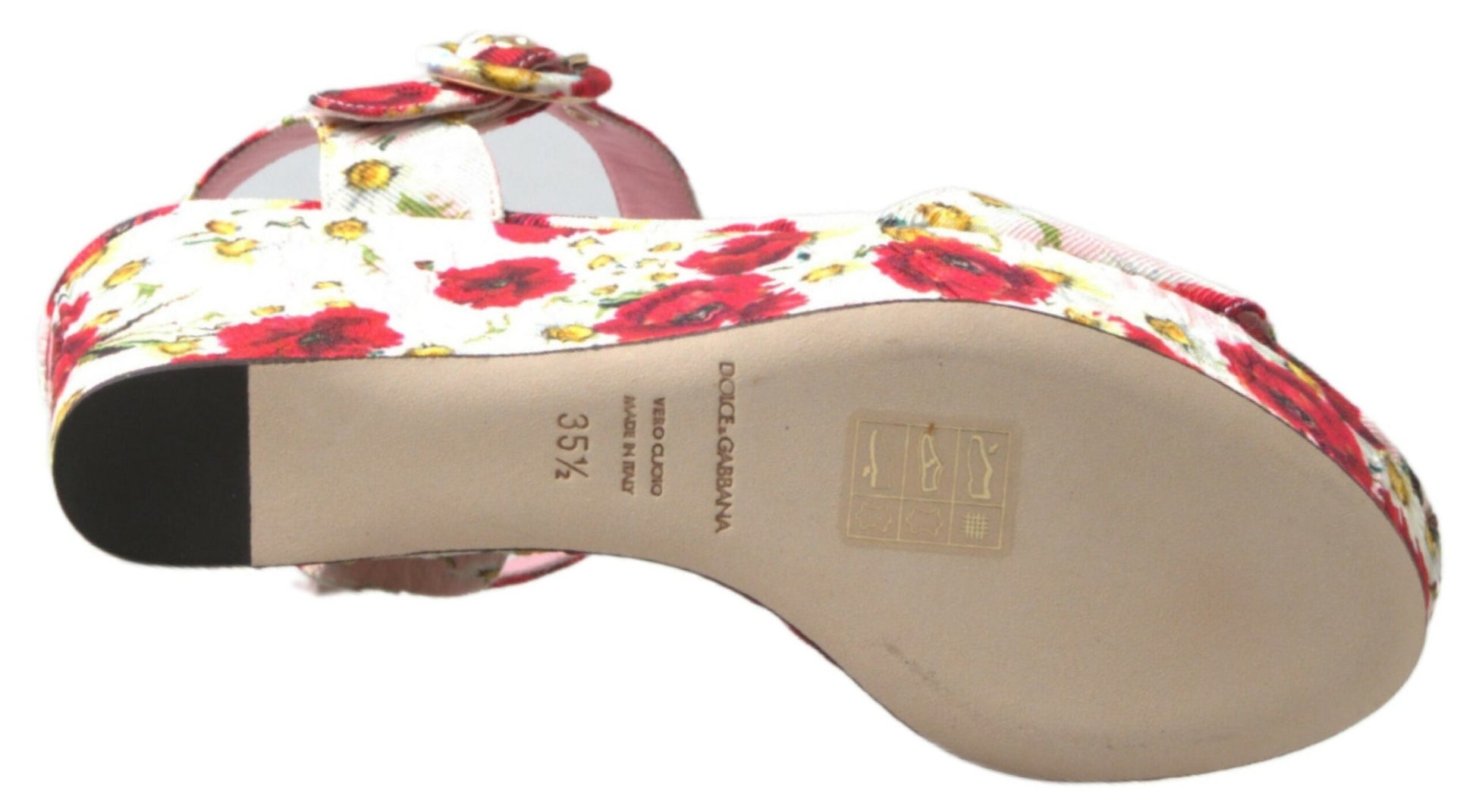 Dolce & Gabbana Multicolor floral print Wedges Floral Ankle Strap Sandals - Whispers Of Wisdom Clothing