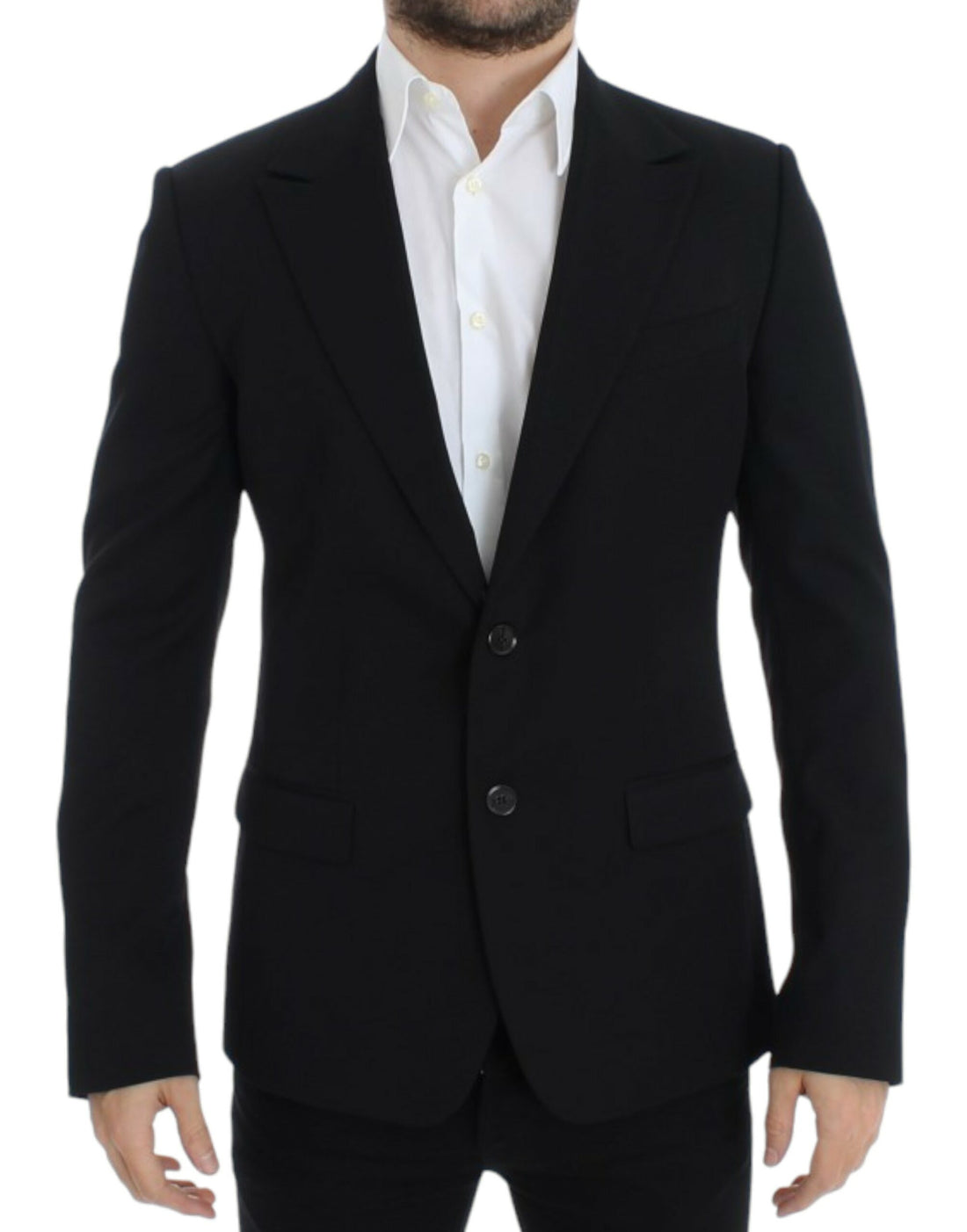 Dolce & Gabbana Black wool slim fit blazer - Whispers Of Wisdom Clothing
