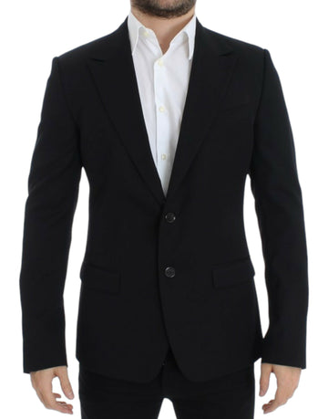 Dolce & Gabbana Black wool slim fit blazer - Whispers Of Wisdom Clothing