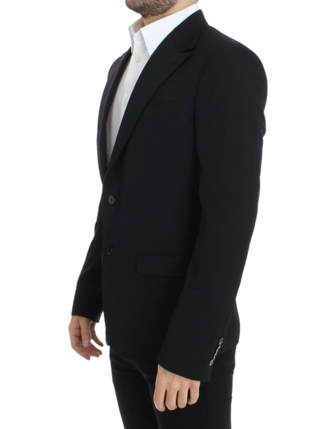 Dolce & Gabbana Black wool slim fit blazer - Whispers Of Wisdom Clothing