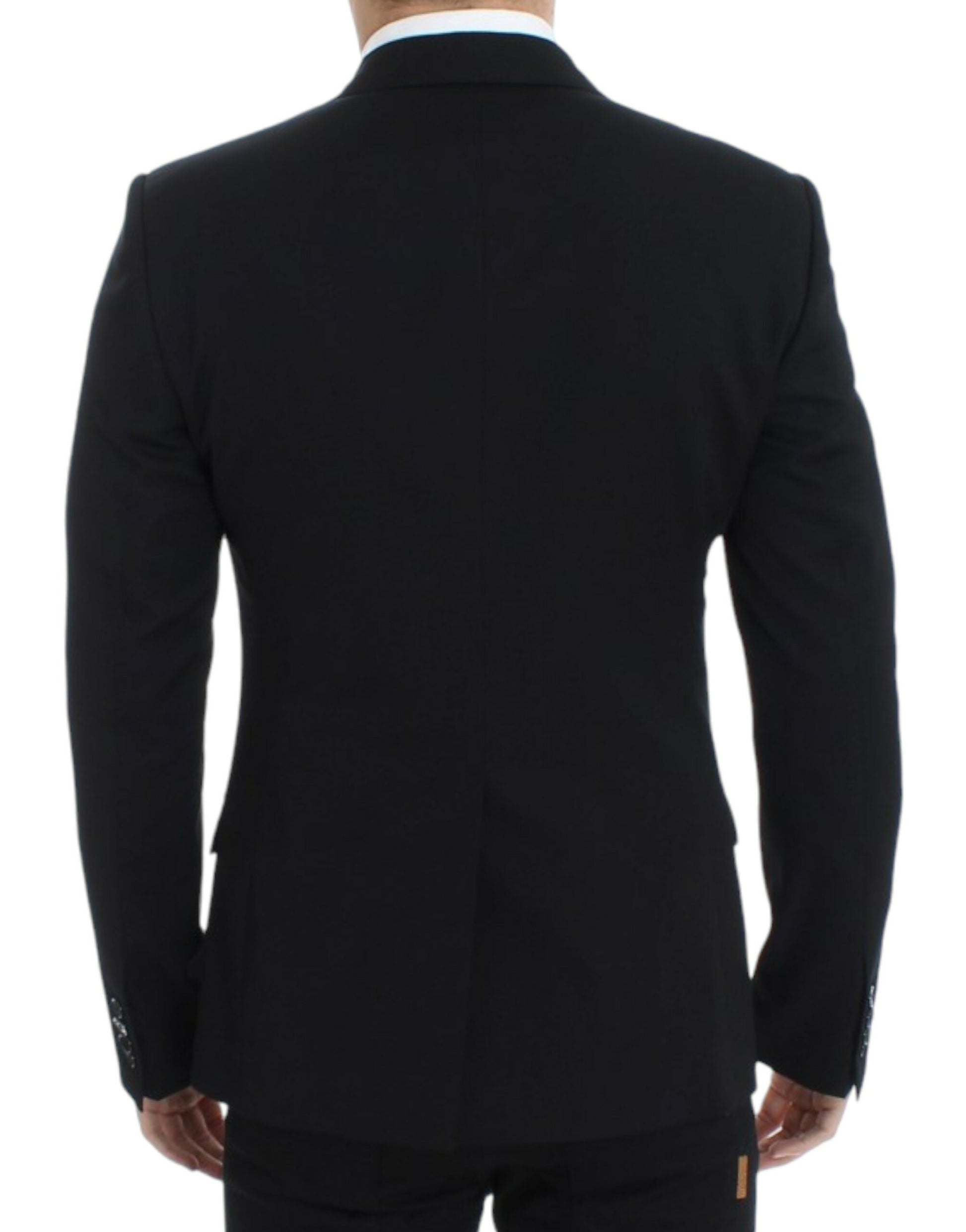 Dolce & Gabbana Black wool slim fit blazer - Whispers Of Wisdom Clothing