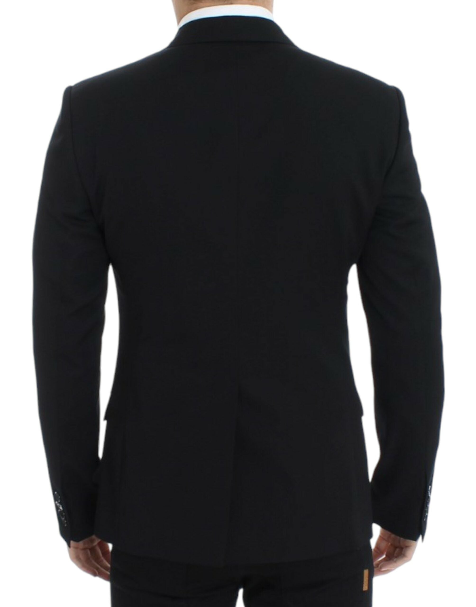 Dolce & Gabbana Black wool slim fit blazer - Whispers Of Wisdom Clothing