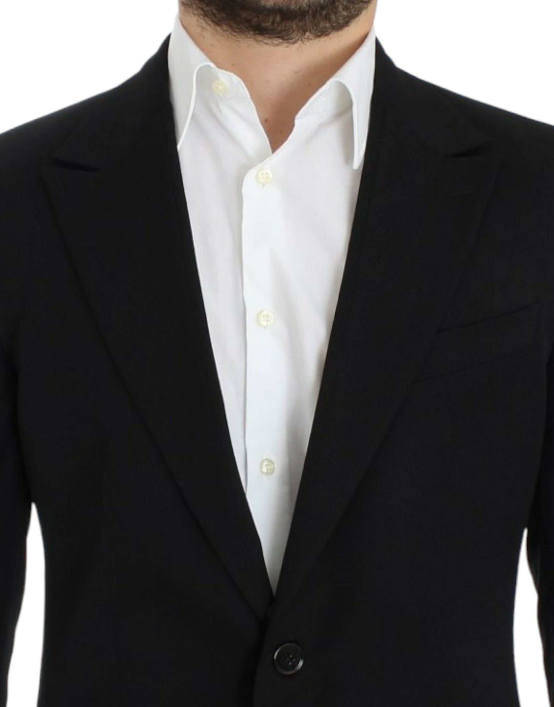 Dolce & Gabbana Black wool slim fit blazer - Whispers Of Wisdom Clothing
