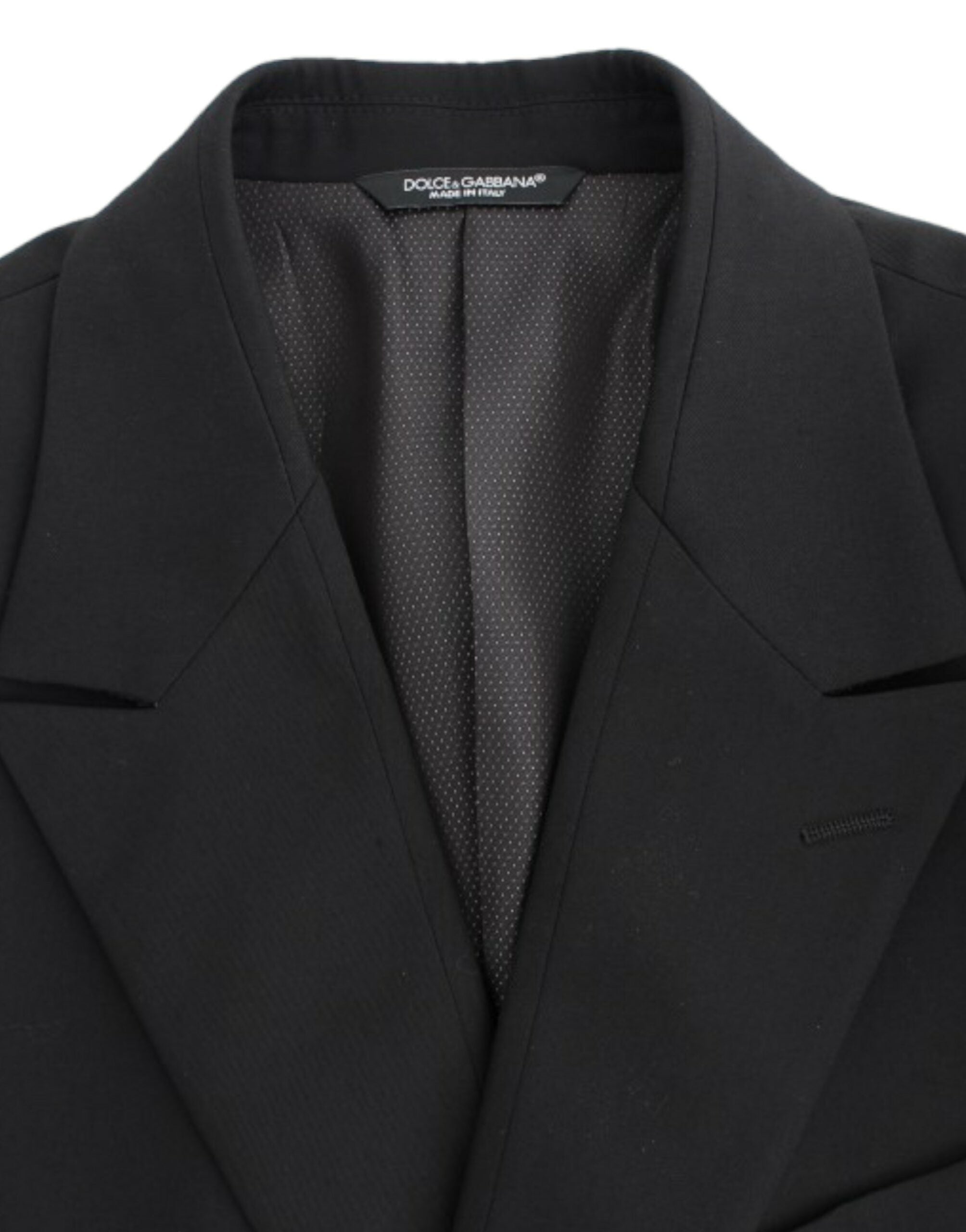 Dolce & Gabbana Black wool slim fit blazer - Whispers Of Wisdom Clothing