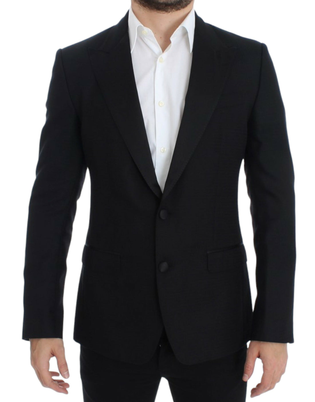 Dolce & Gabbana Black wool silk SICILIA blazer - Whispers Of Wisdom Clothing