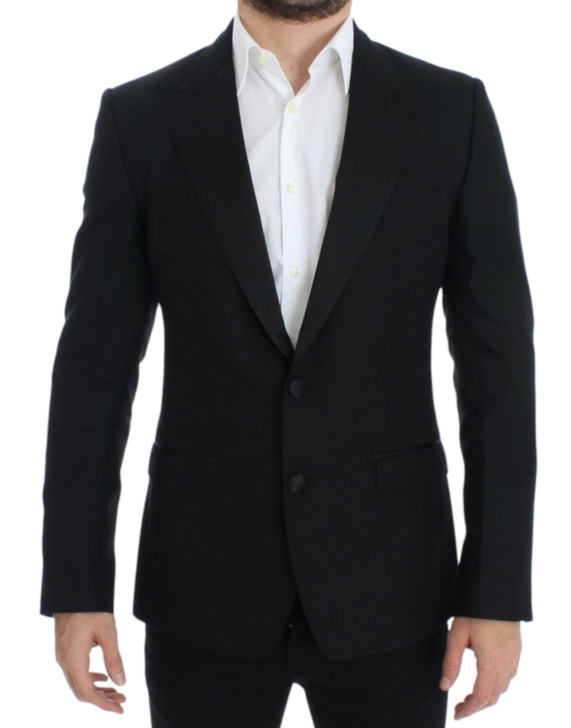 Dolce & Gabbana Black wool silk SICILIA blazer - Whispers Of Wisdom Clothing