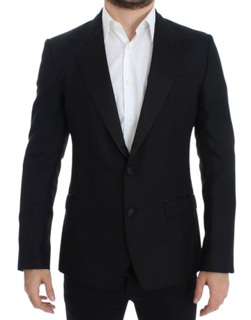 Dolce & Gabbana Black wool silk SICILIA blazer - Whispers Of Wisdom Clothing