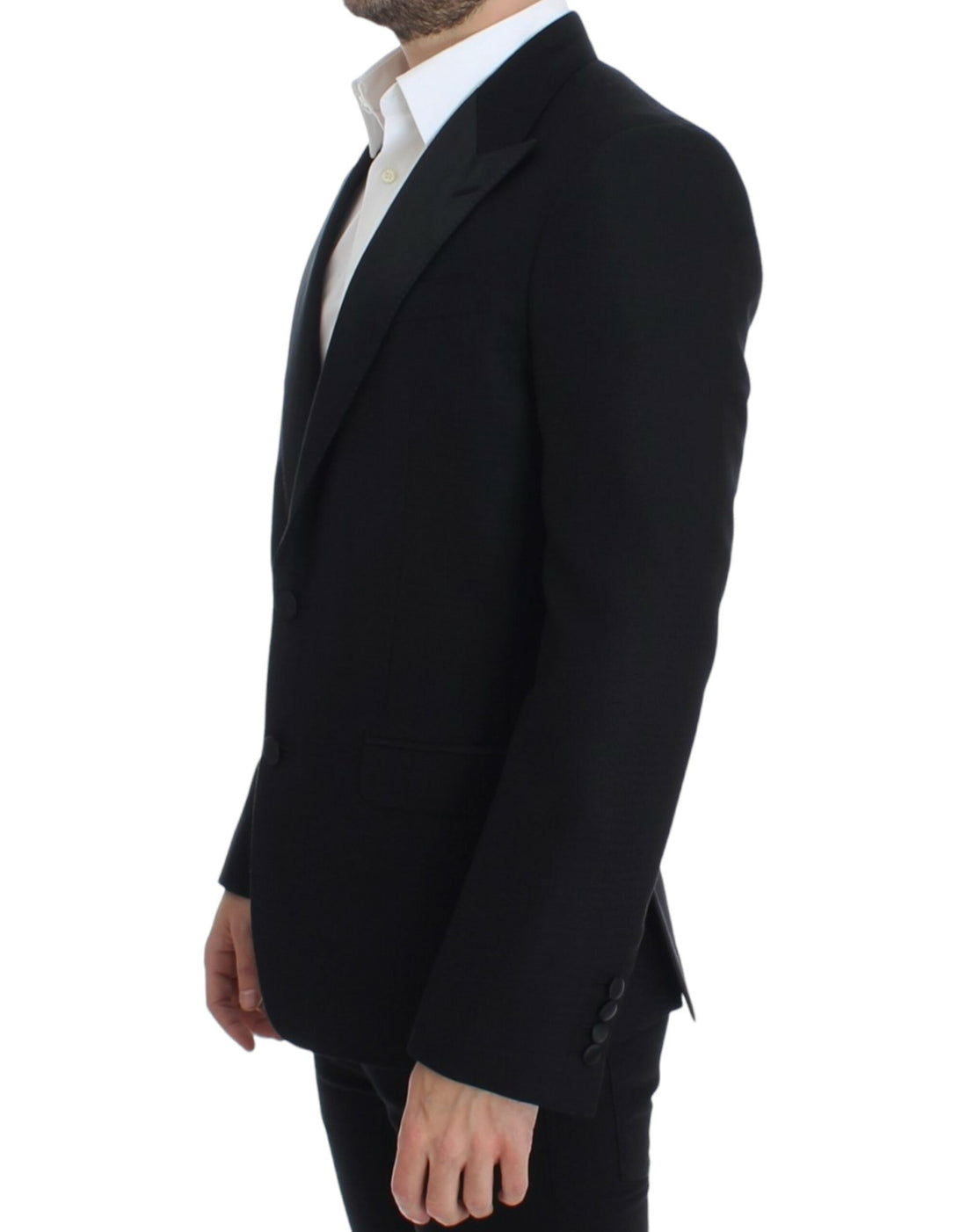 Dolce & Gabbana Black wool silk SICILIA blazer - Whispers Of Wisdom Clothing