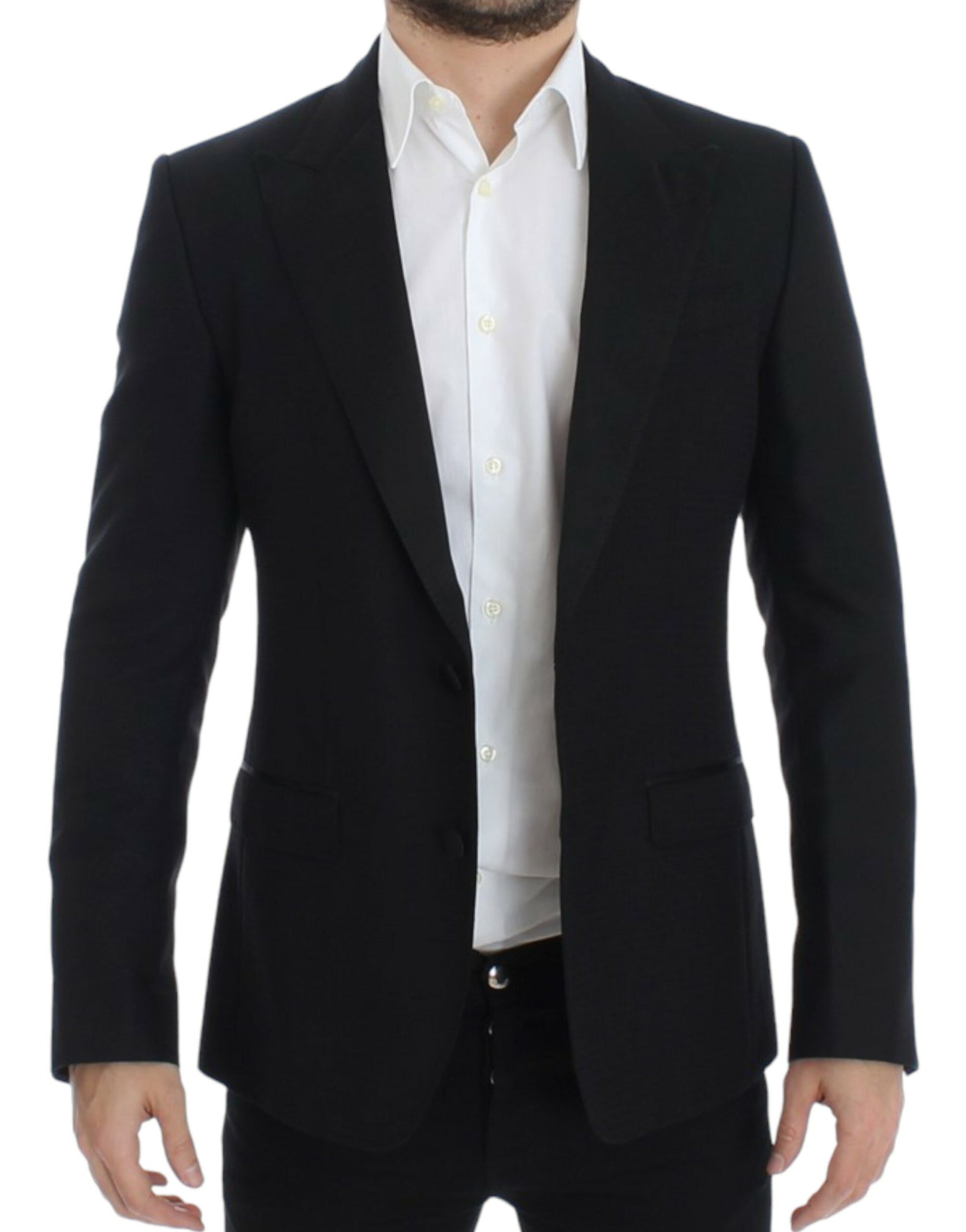Dolce & Gabbana Black wool silk SICILIA blazer - Whispers Of Wisdom Clothing