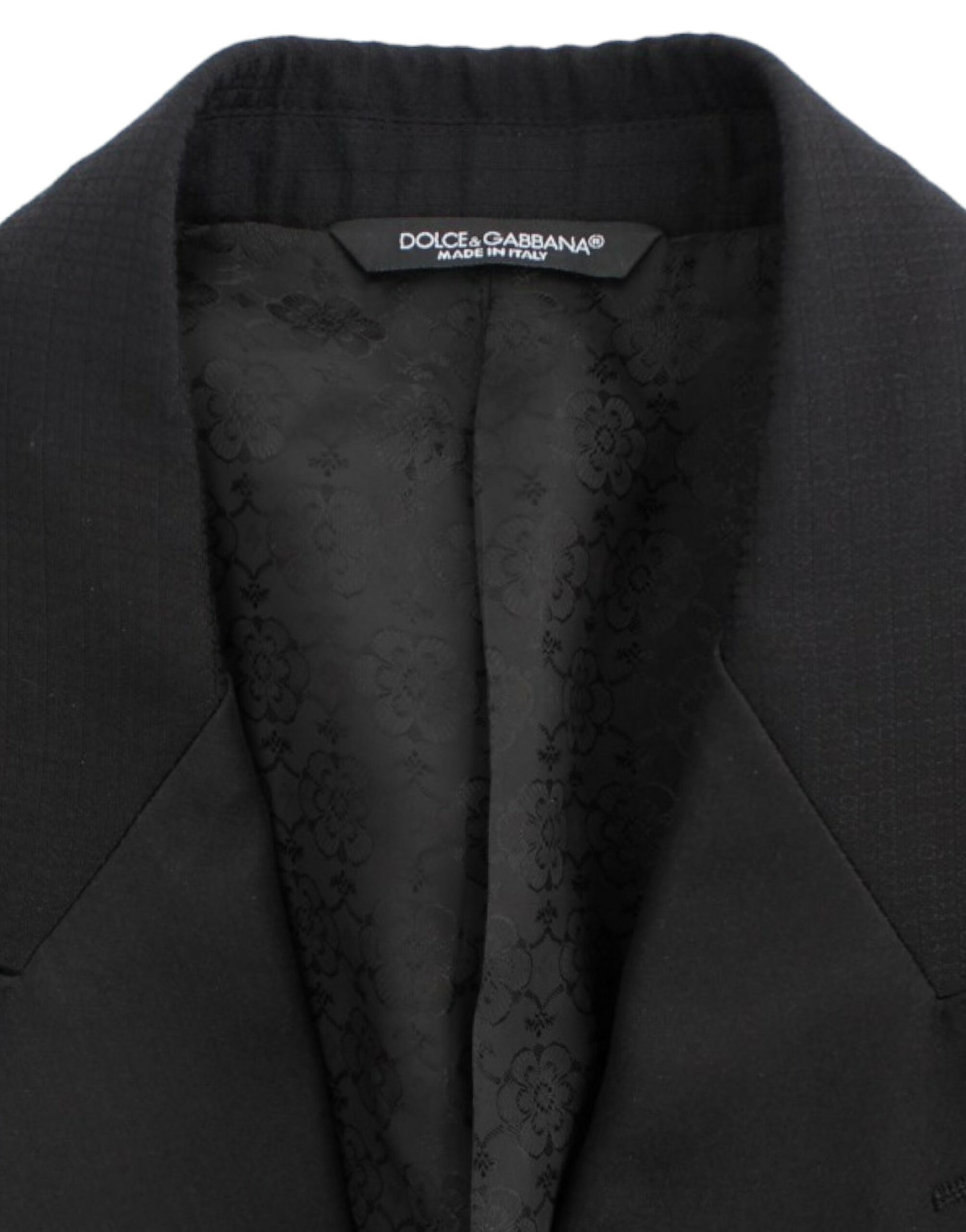 Dolce & Gabbana Black wool silk SICILIA blazer - Whispers Of Wisdom Clothing