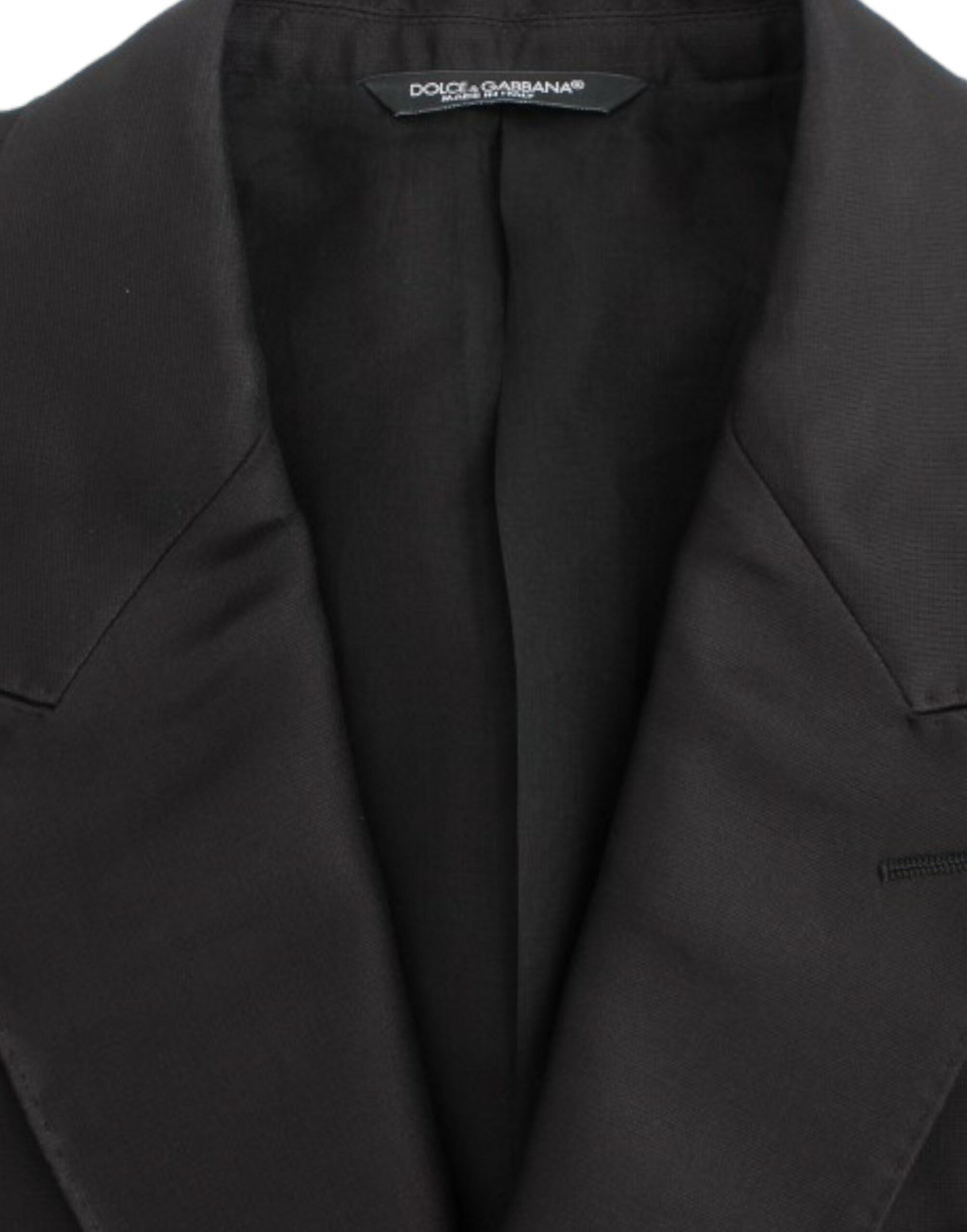 Dolce & Gabbana Black silk slim fit blazer - Whispers Of Wisdom Clothing