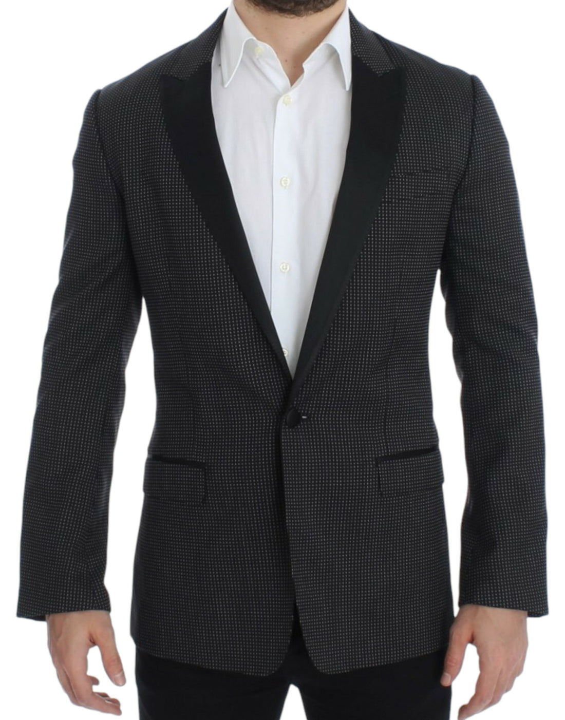 Dolce & Gabbana Black wool slim MARTINI blazer - Whispers Of Wisdom Clothing