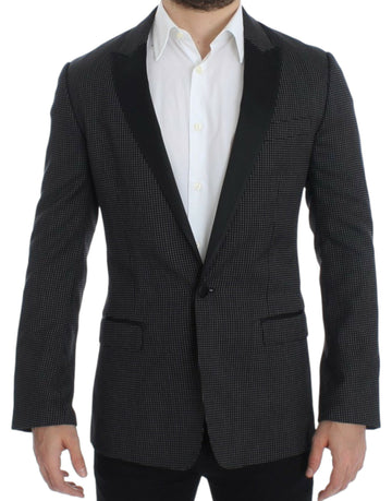 Dolce & Gabbana Black wool slim MARTINI blazer - Whispers Of Wisdom Clothing