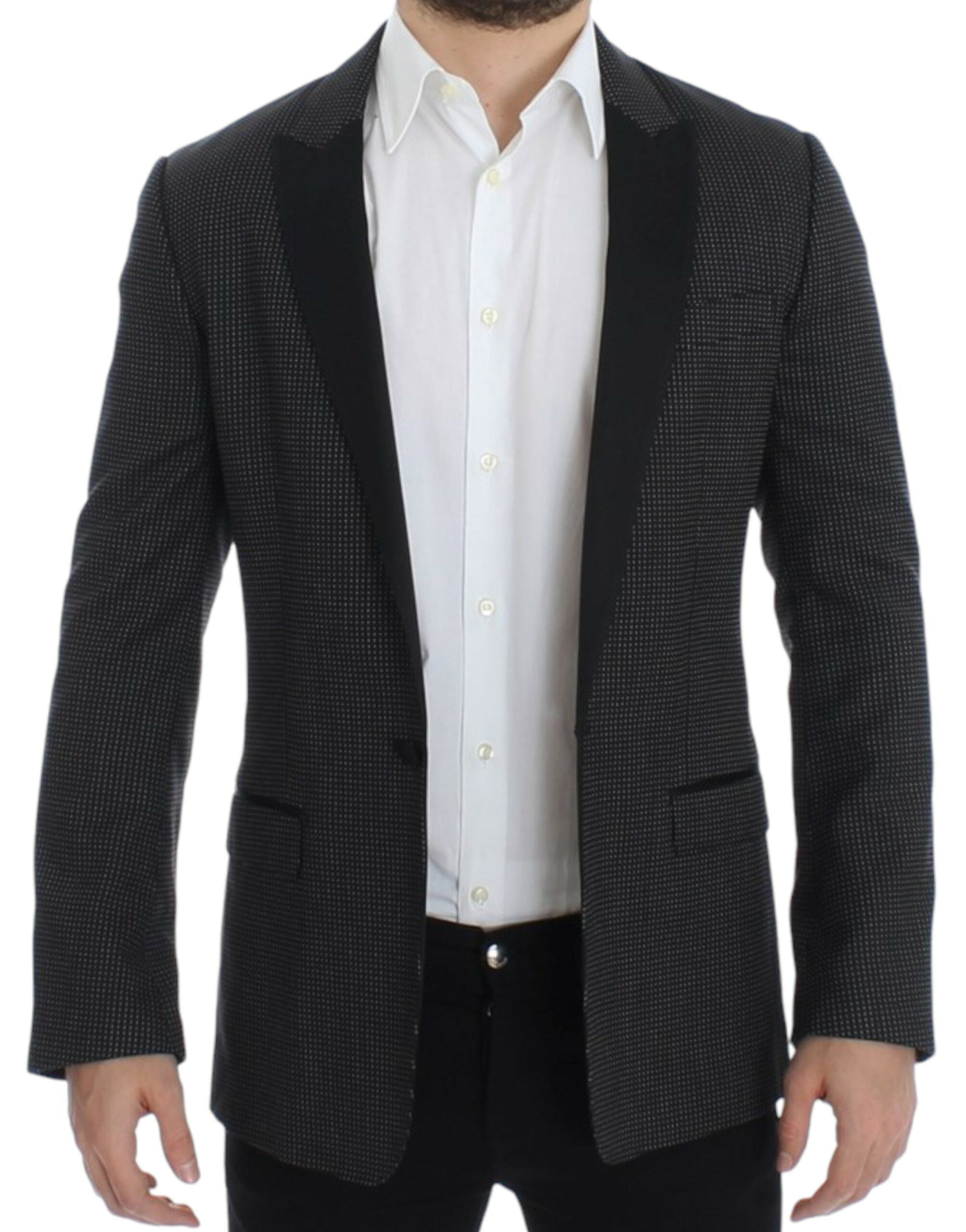 Dolce & Gabbana Black wool slim MARTINI blazer - Whispers Of Wisdom Clothing