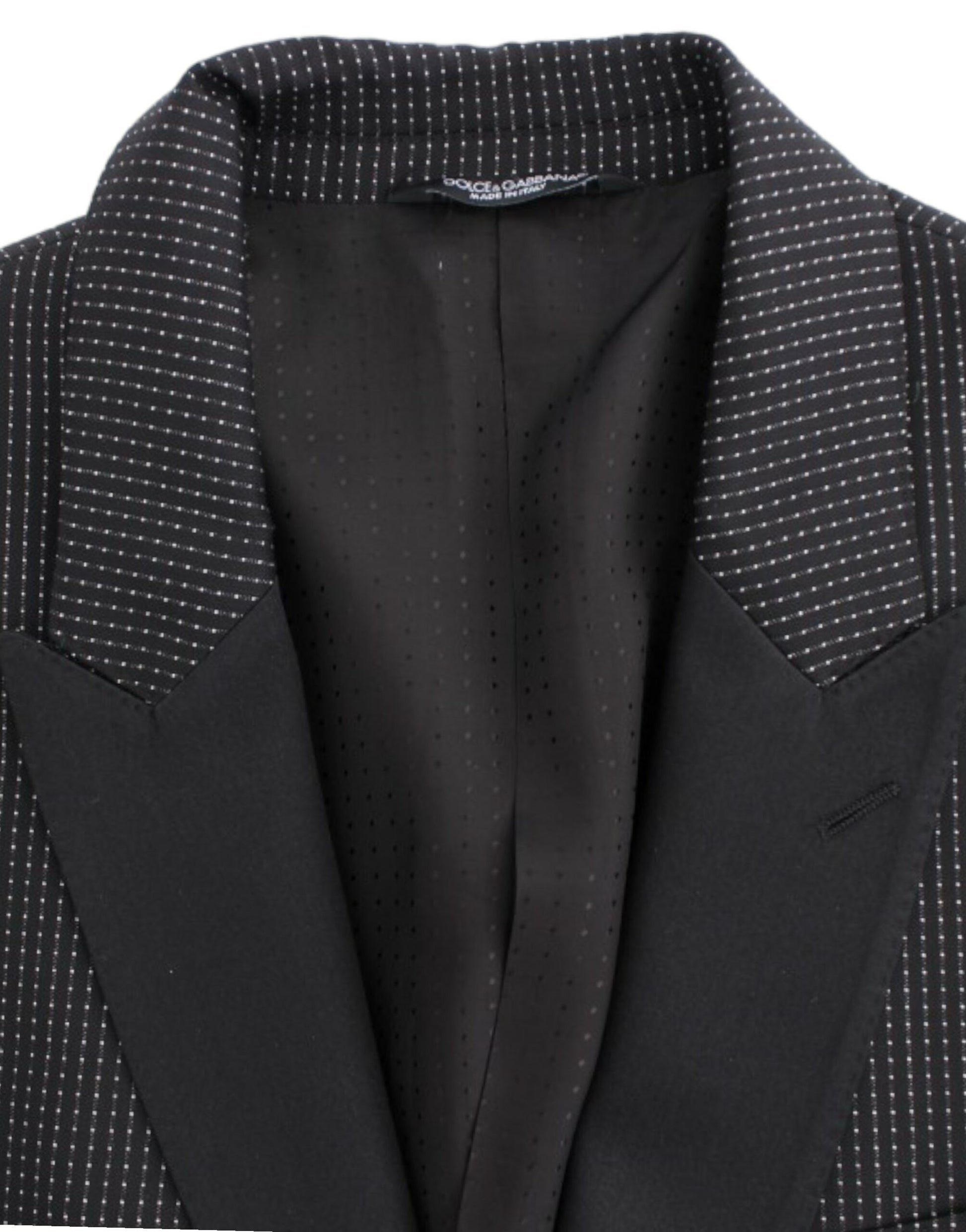 Dolce & Gabbana Black wool slim MARTINI blazer - Whispers Of Wisdom Clothing