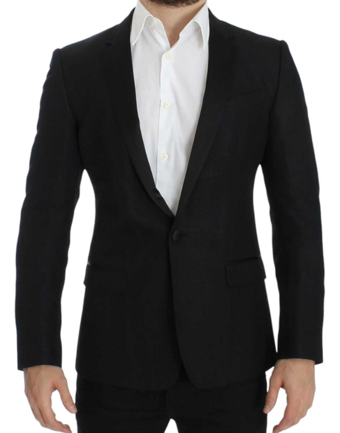 Dolce & Gabbana Black wool MARTINI slim blazer - Whispers Of Wisdom Clothing