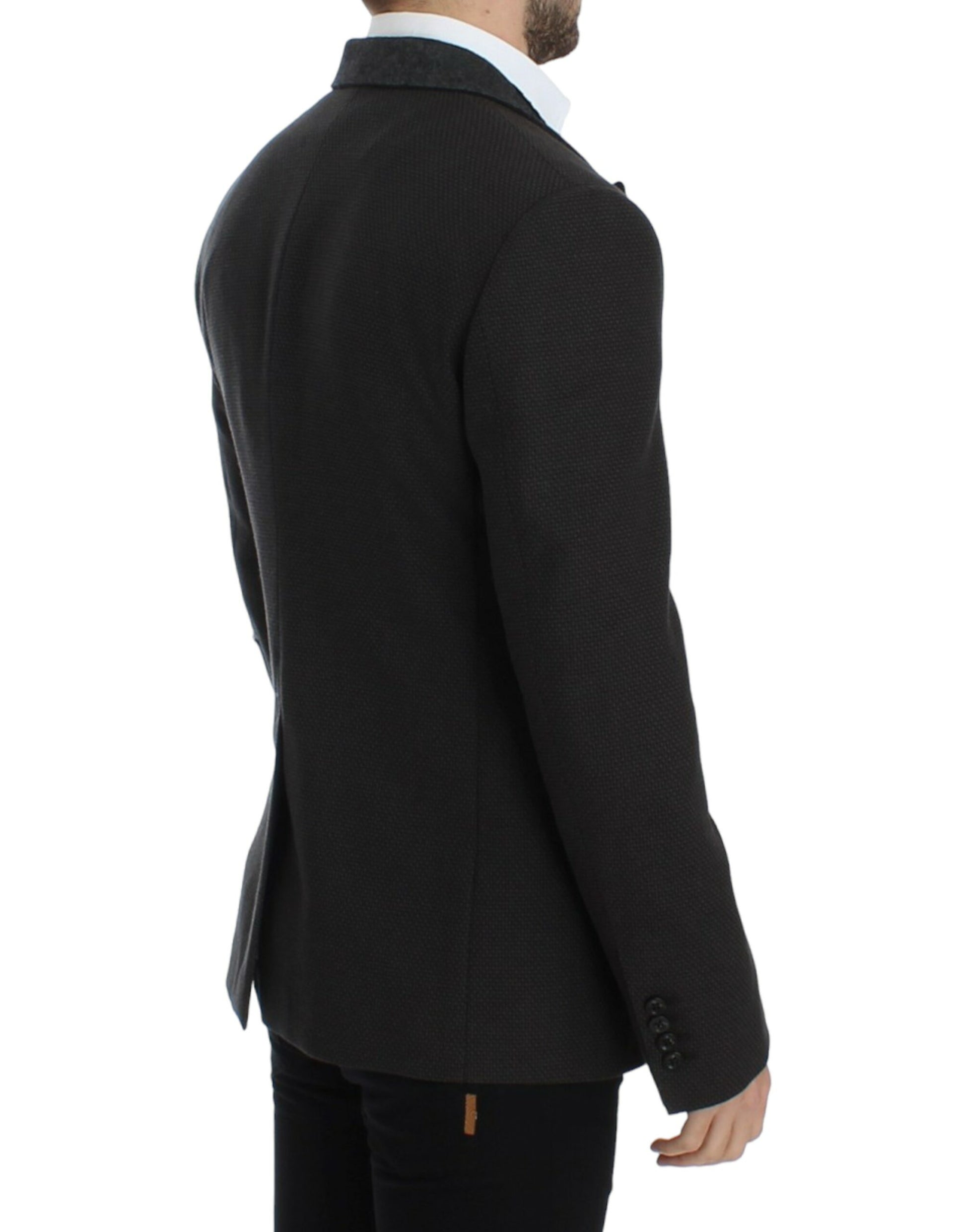 Dolce & Gabbana Brown wool slim fit blazer - Whispers Of Wisdom Clothing