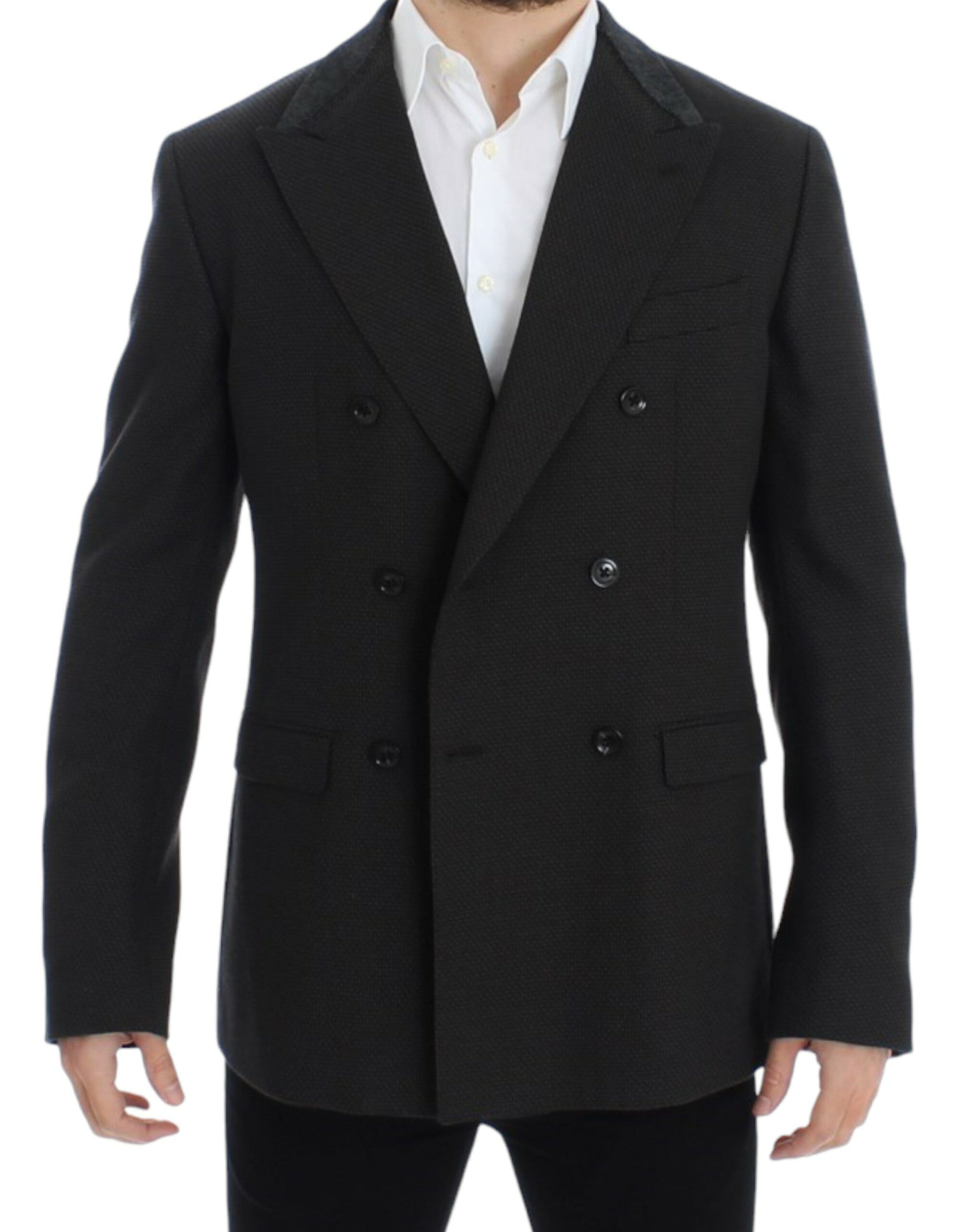 Dolce & Gabbana Brown wool slim fit blazer - Whispers Of Wisdom Clothing