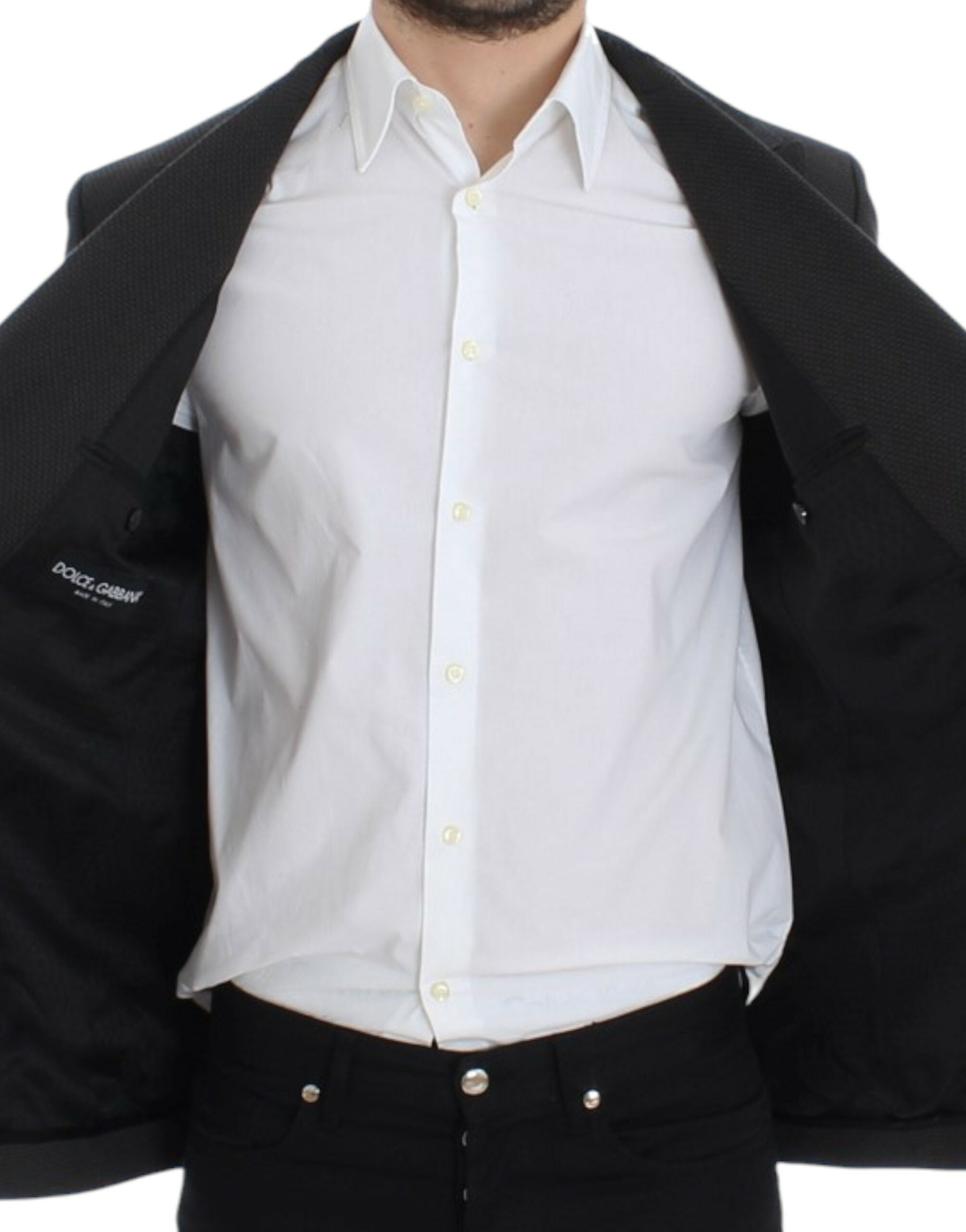 Dolce & Gabbana Brown wool slim fit blazer - Whispers Of Wisdom Clothing