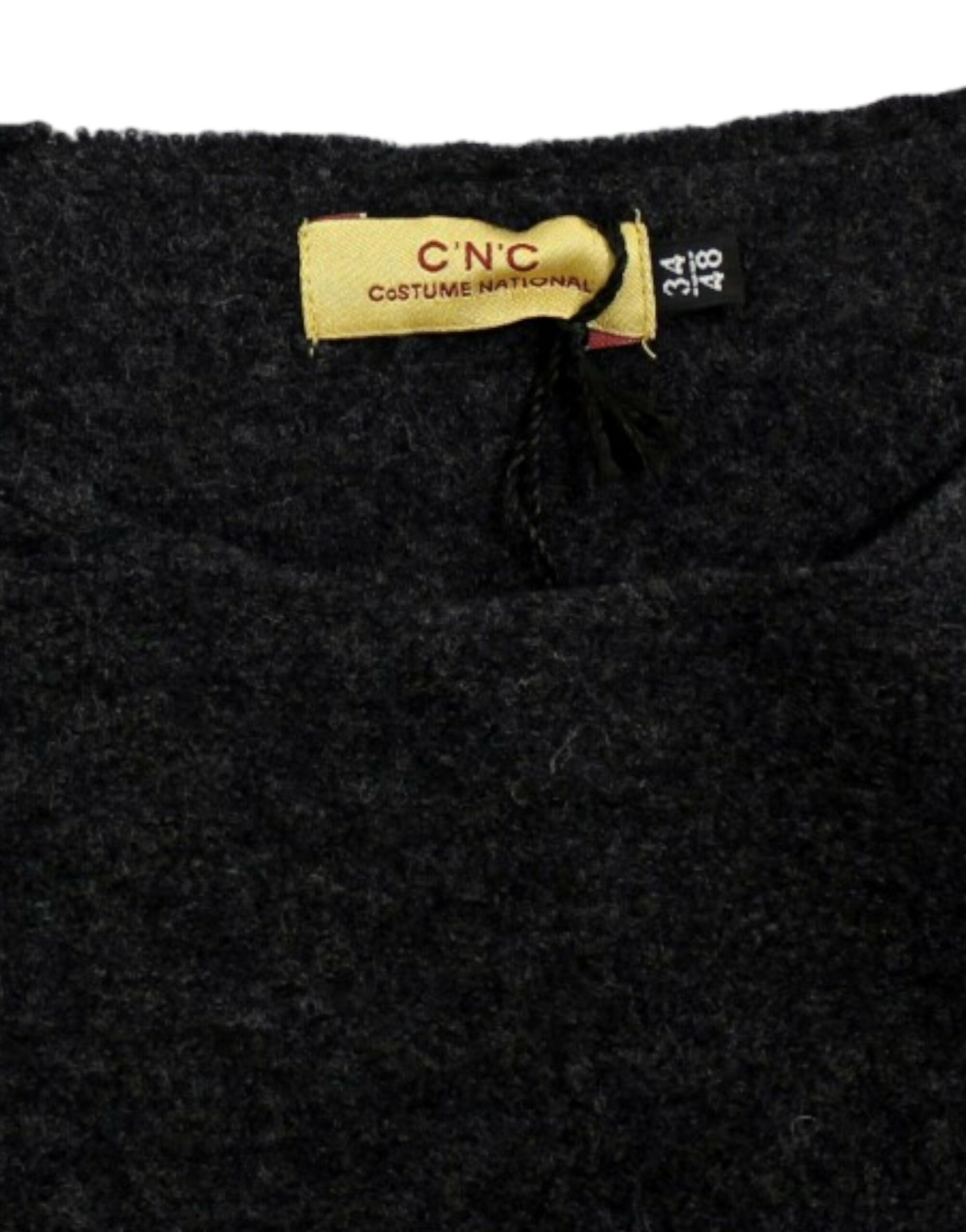 Costume National Gray wool crewneck sweater - Whispers Of Wisdom Clothing