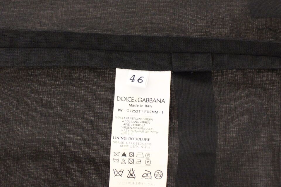 Dolce & Gabbana Black Wool Formal Dress Vest Gilet Jacket - Whispers Of Wisdom Clothing