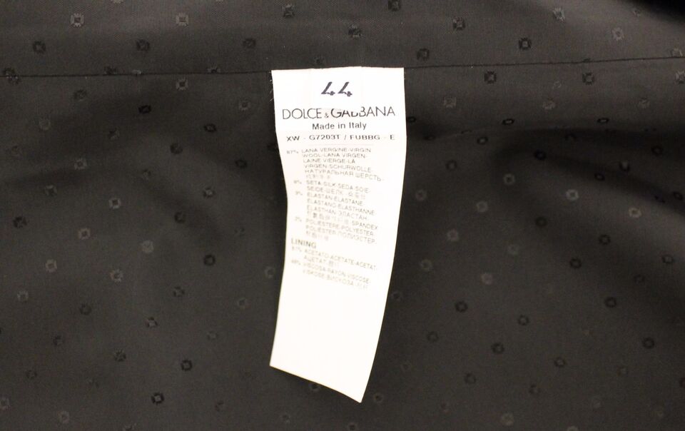 Dolce & Gabbana Black Wool Silk Stretch Dress Vest Blazer - Whispers Of Wisdom Clothing