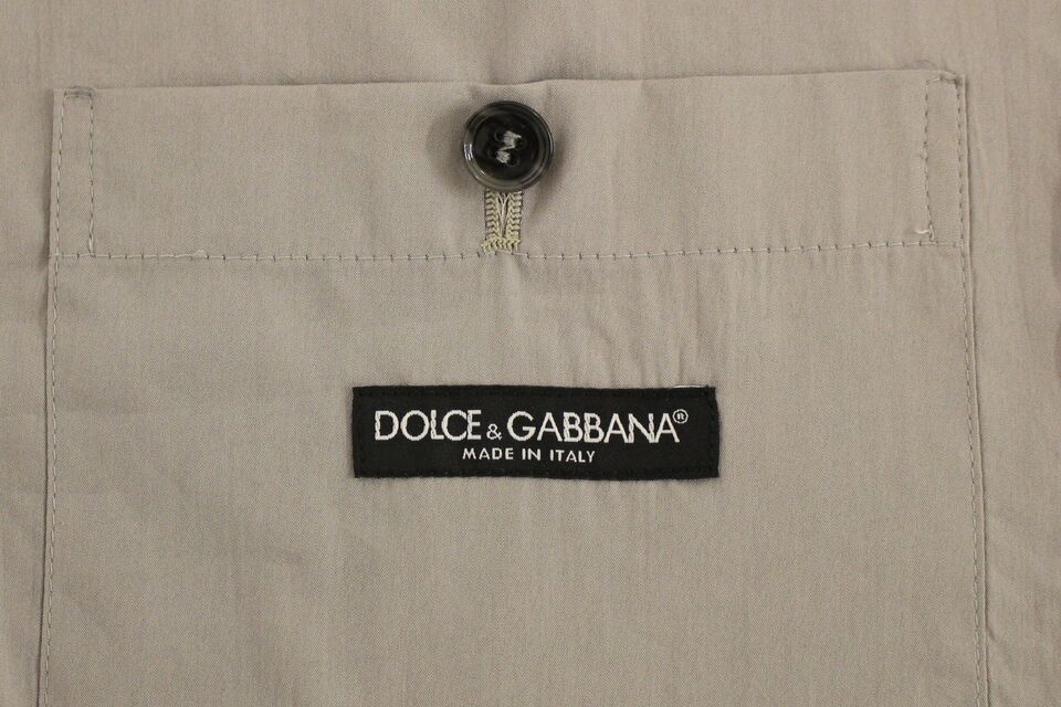 Dolce & Gabbana Gray Cotton Slim Fit Button Front Dress Vest - Whispers Of Wisdom Clothing