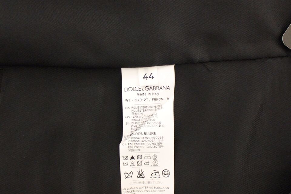 Dolce & Gabbana Gray Wool Stretch Dress Vest Jacket Blazer - Whispers Of Wisdom Clothing