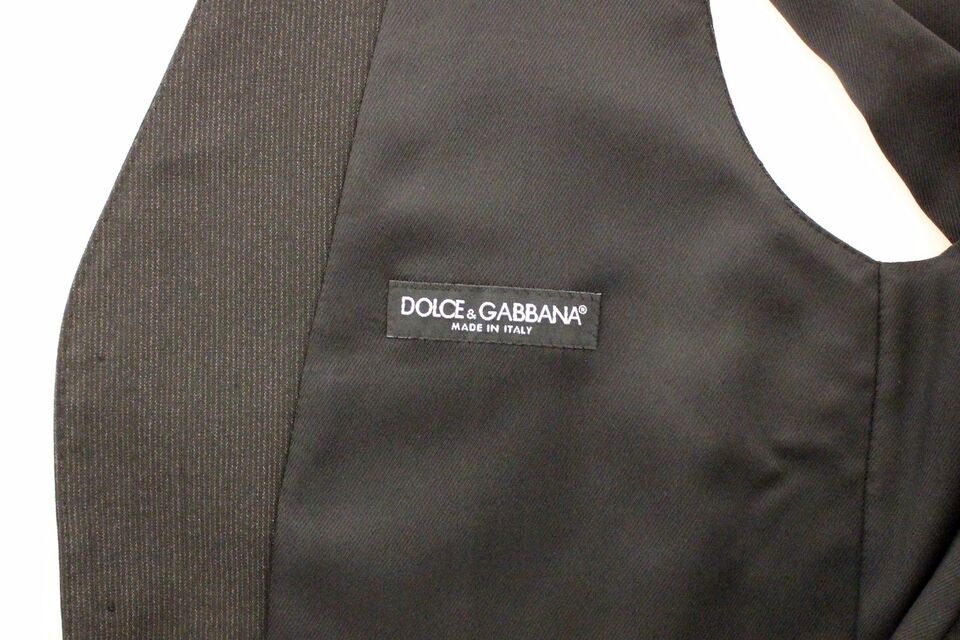 Dolce & Gabbana Gray Wool Stretch Dress Vest Jacket Blazer - Whispers Of Wisdom Clothing