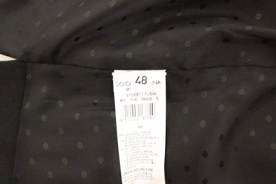Dolce & Gabbana Black Wool Silk Stretch Dress Vest Blazer - Whispers Of Wisdom Clothing