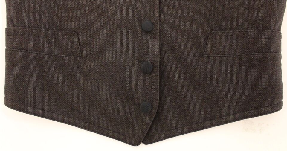 Dolce & Gabbana Brown Cotton Blend Dress Vest Gilet - Whispers Of Wisdom Clothing