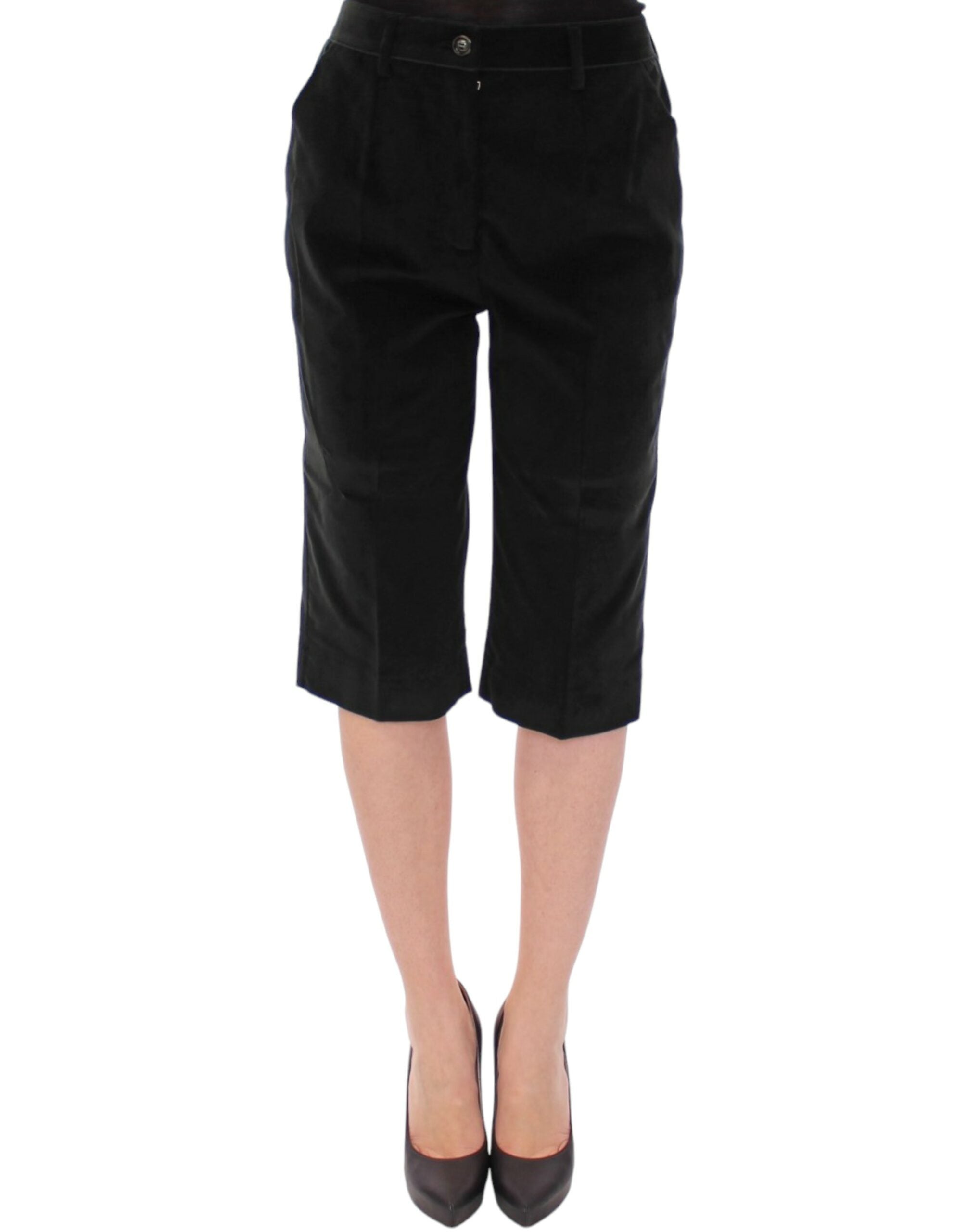 Dolce & Gabbana Black cotton shorts pants - Whispers Of Wisdom Clothing