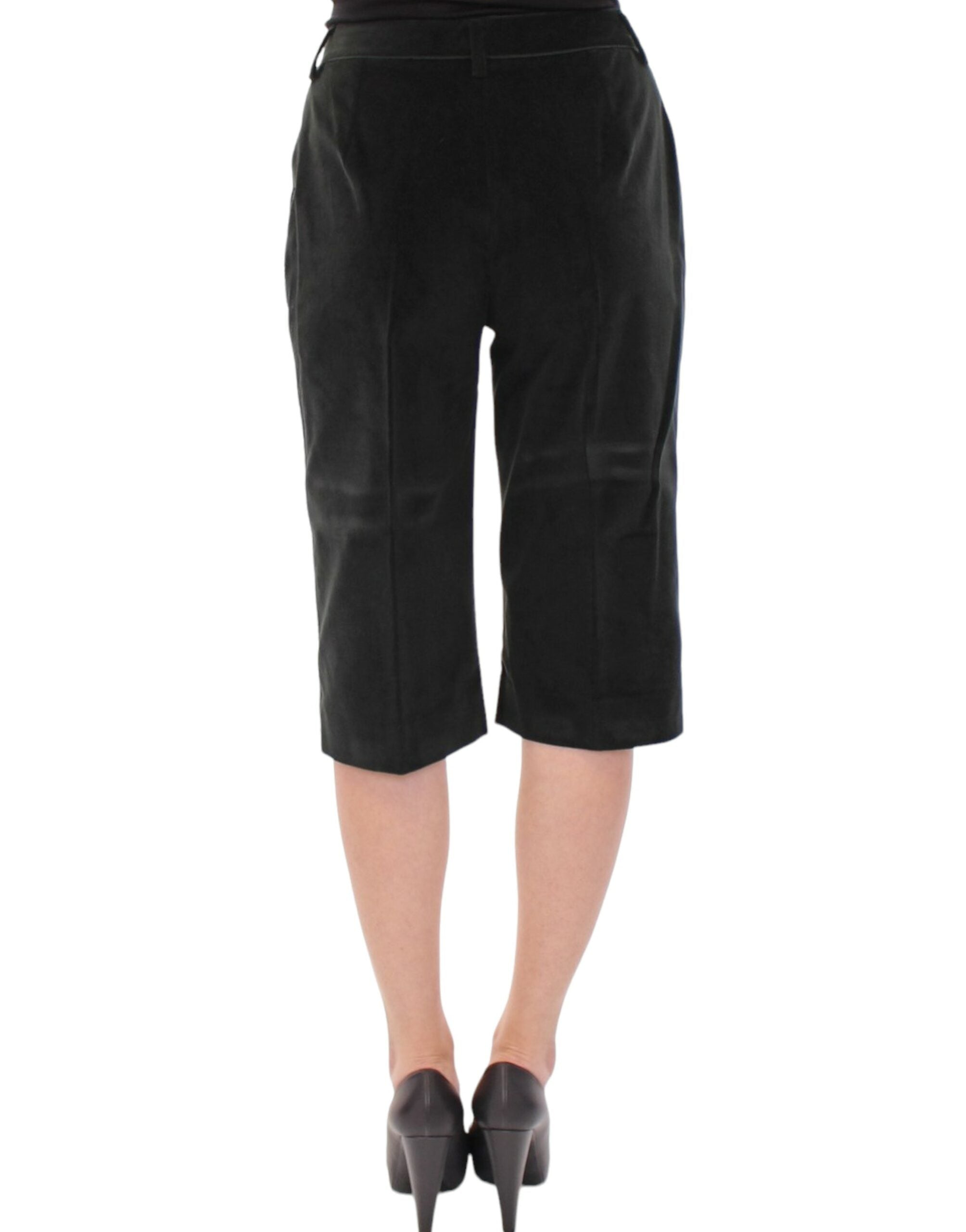 Dolce & Gabbana Black cotton shorts pants - Whispers Of Wisdom Clothing