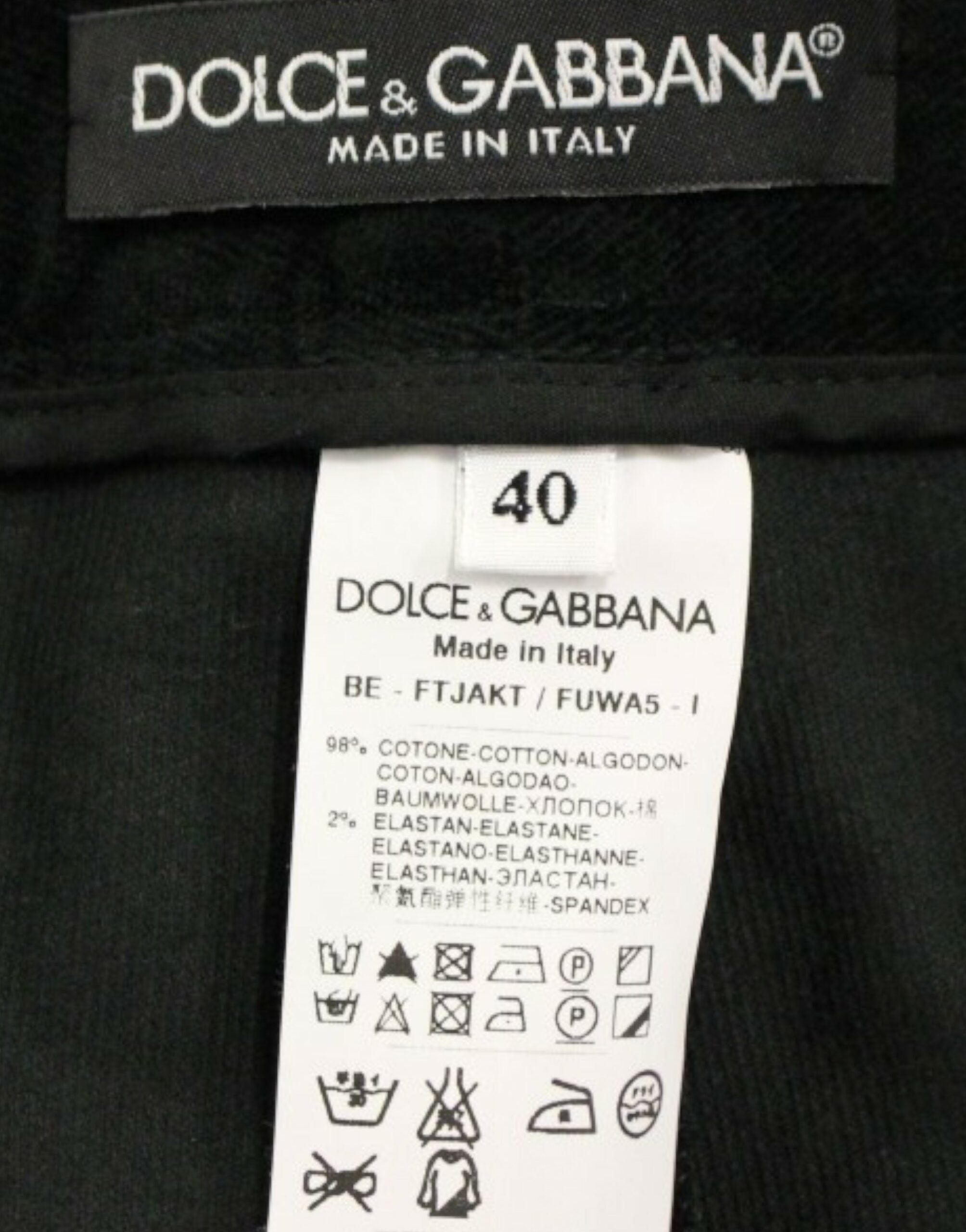 Dolce & Gabbana Black cotton shorts pants - Whispers Of Wisdom Clothing