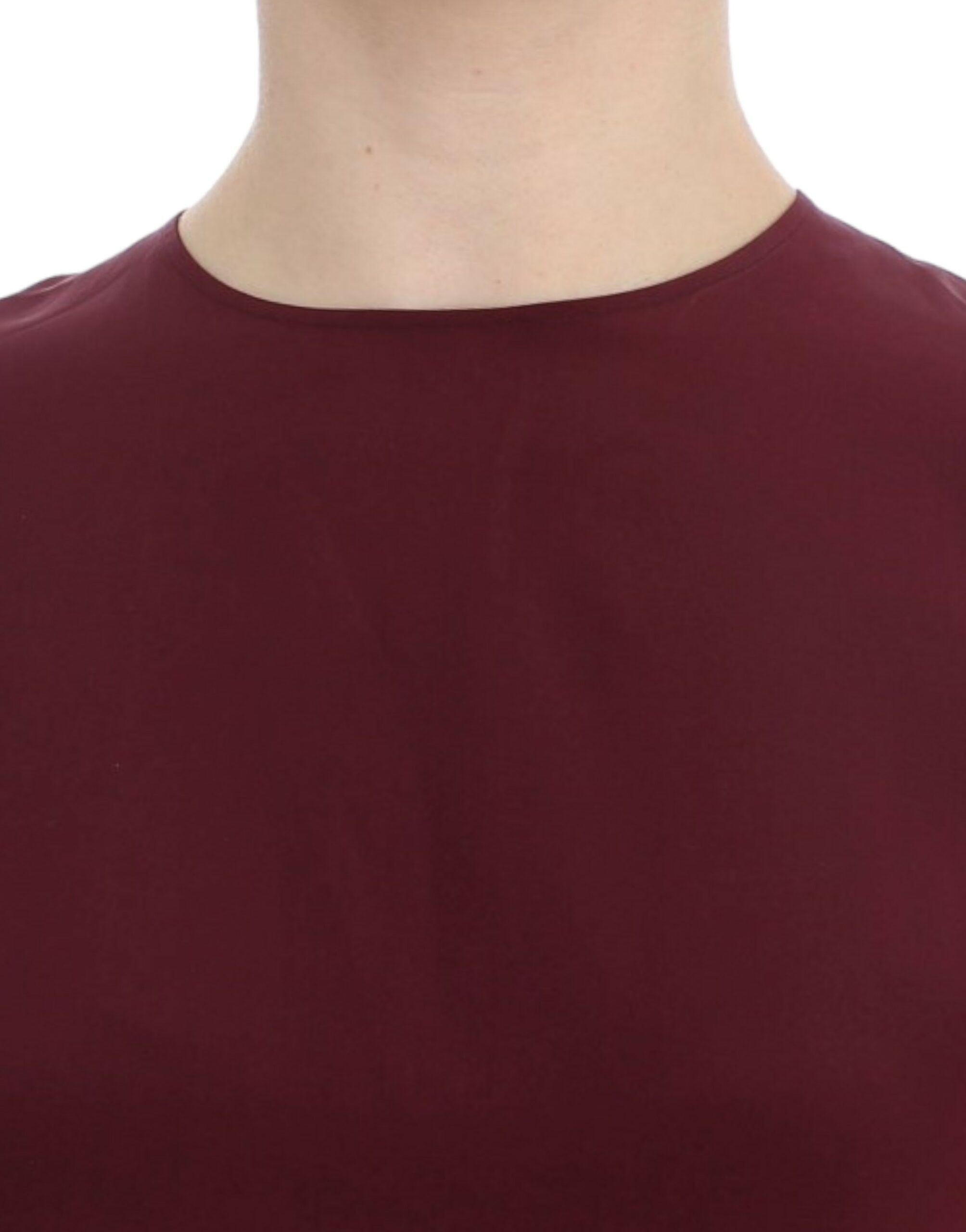 Dolce & Gabbana Red 3/4 sleeve silk blouse - Whispers Of Wisdom Clothing