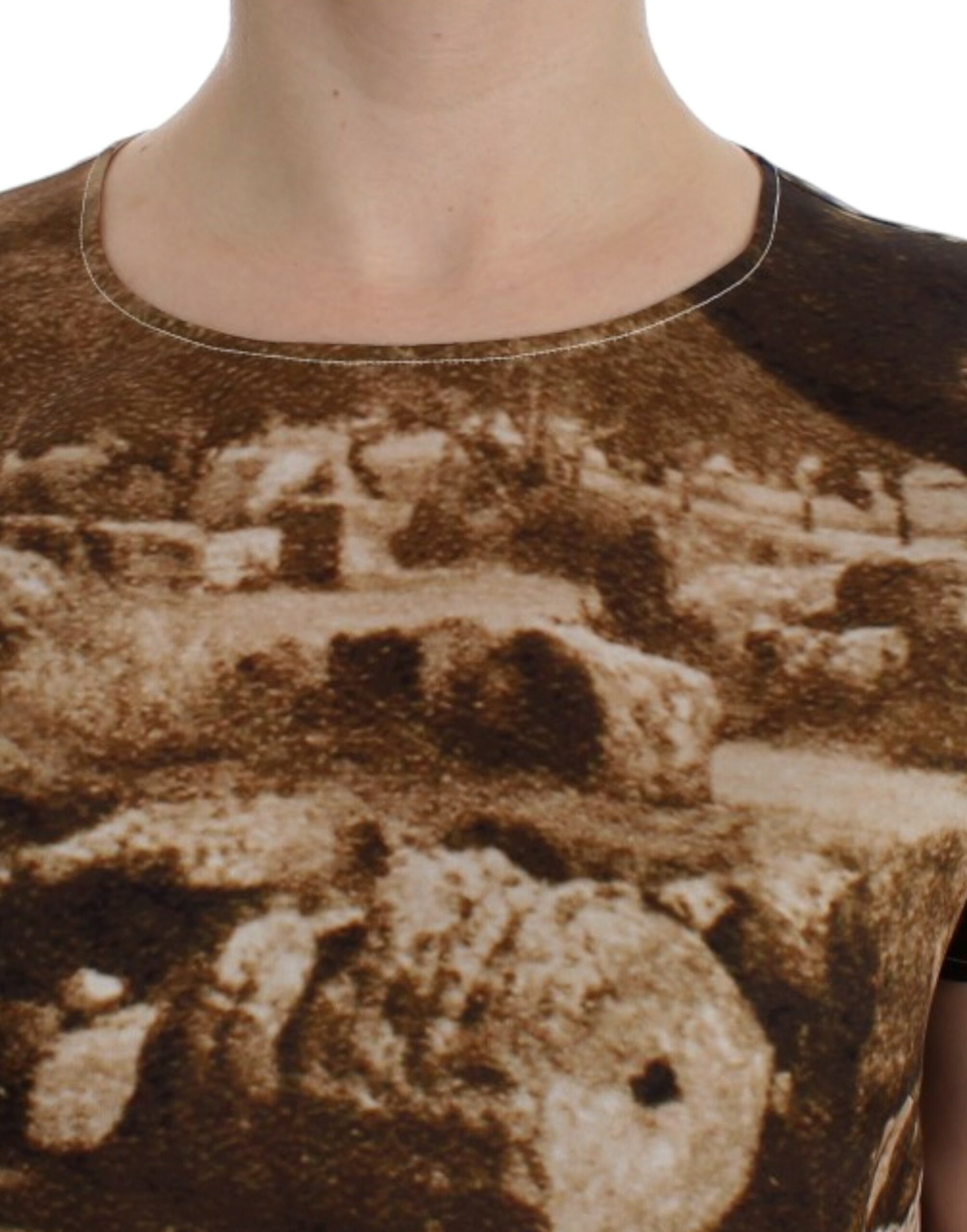 Dolce & Gabbana Brown Taormina silk blouse - Whispers Of Wisdom Clothing