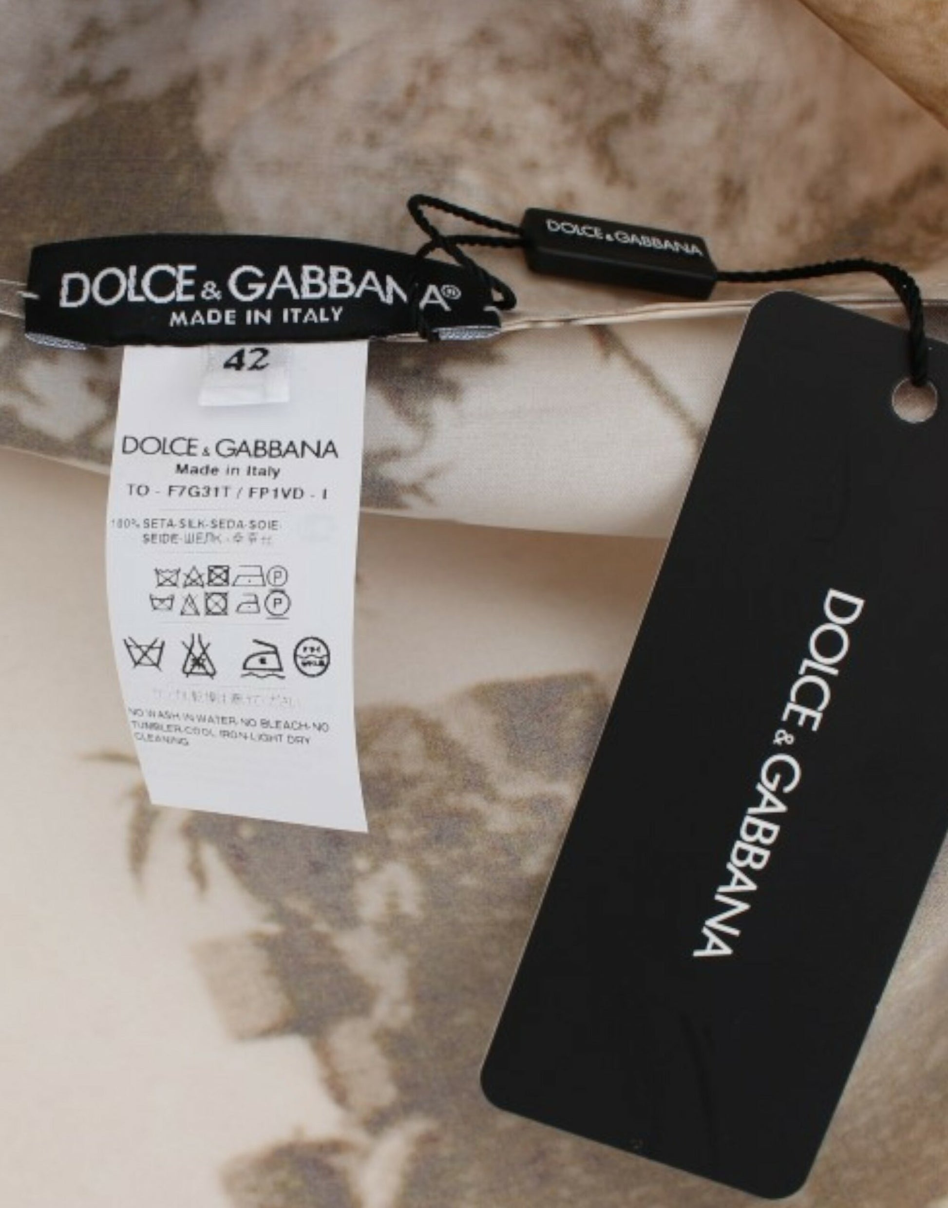 Dolce & Gabbana Brown Taormina silk blouse - Whispers Of Wisdom Clothing
