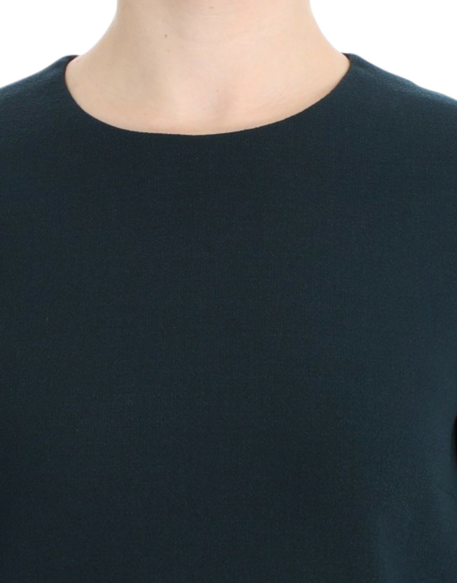 Dolce & Gabbana Green 3/4 sleeve wool blouse - Whispers Of Wisdom Clothing
