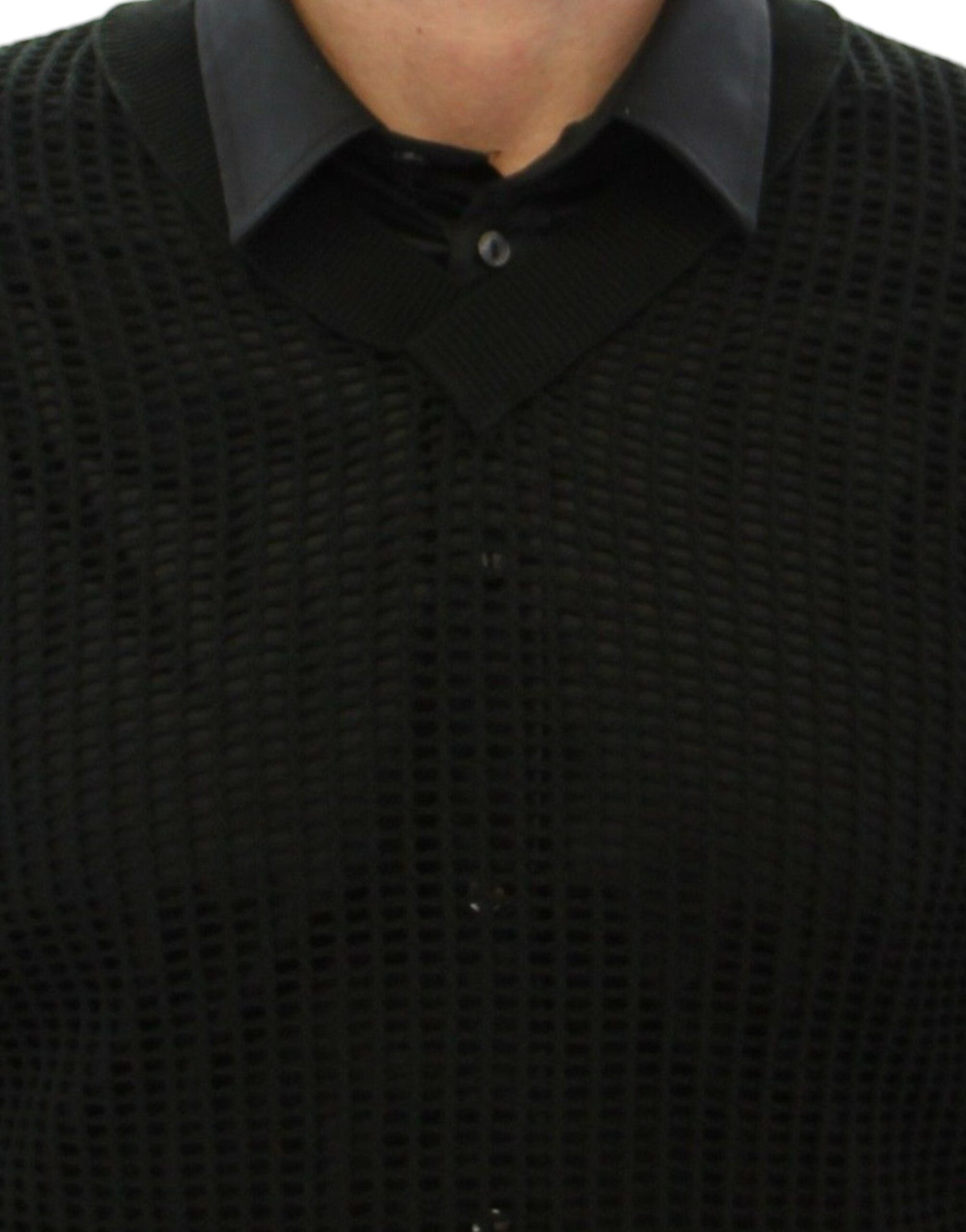 Dolce & Gabbana Dark Green Runway Netz Pullover Netted Sweater - Whispers Of Wisdom Clothing