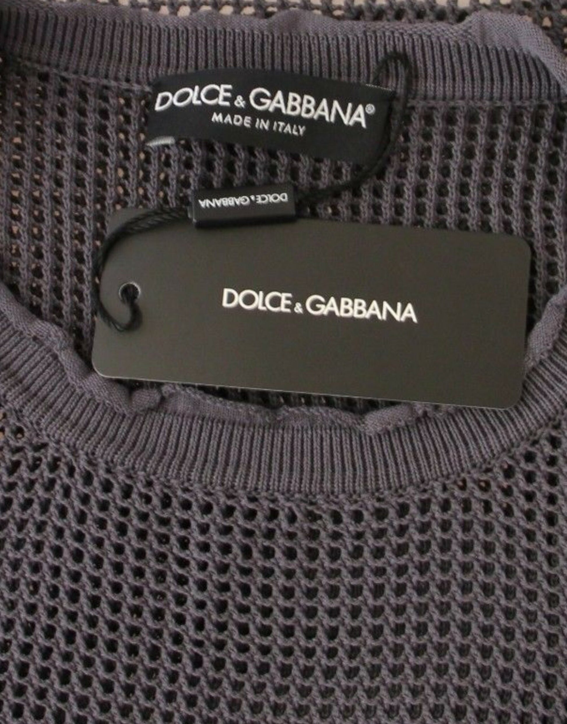 Dolce & Gabbana Purple Runway Netz Pullover Netted Sweater - Whispers Of Wisdom Clothing