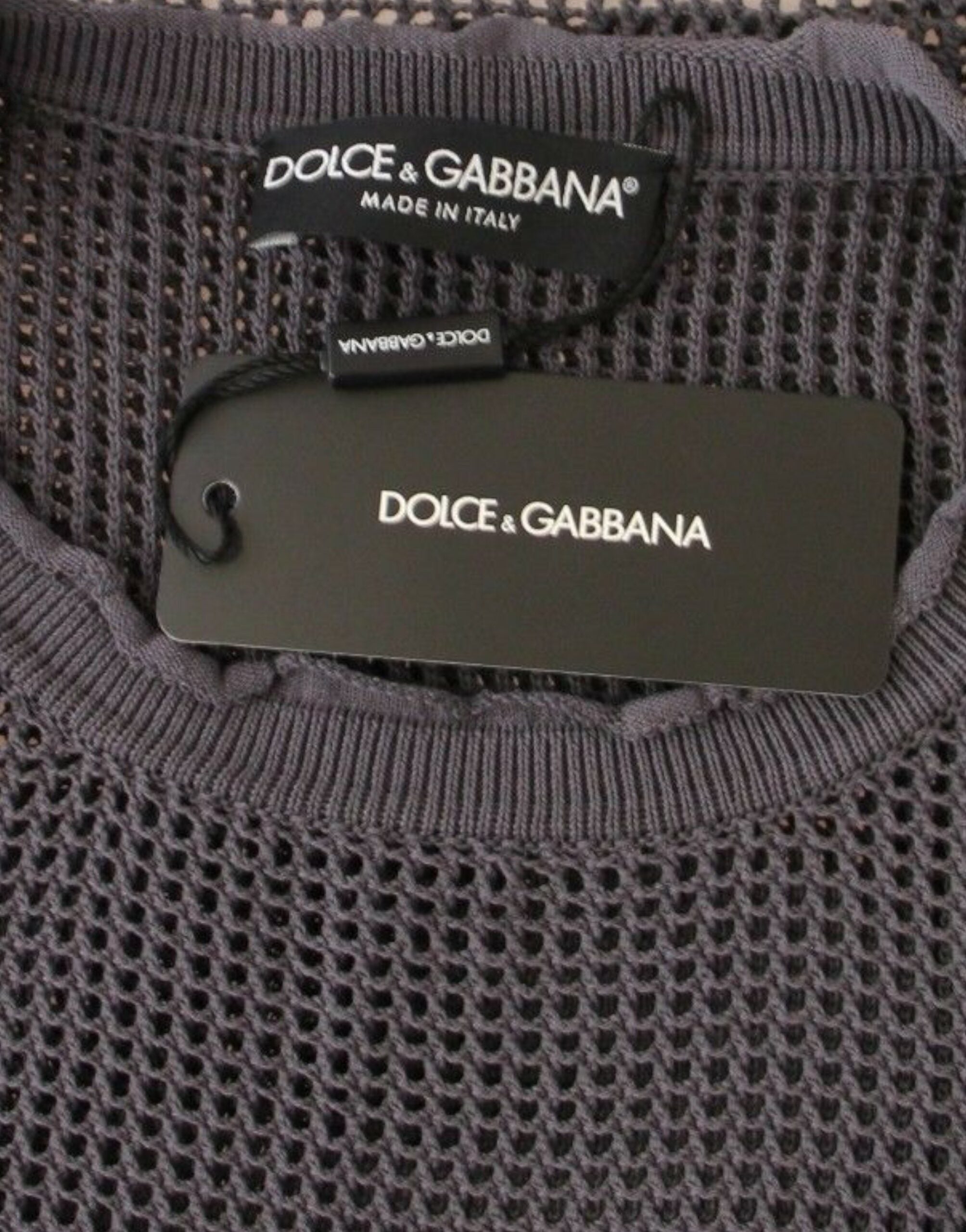Dolce & Gabbana Purple Runway Netz Pullover Netted Sweater - Whispers Of Wisdom Clothing