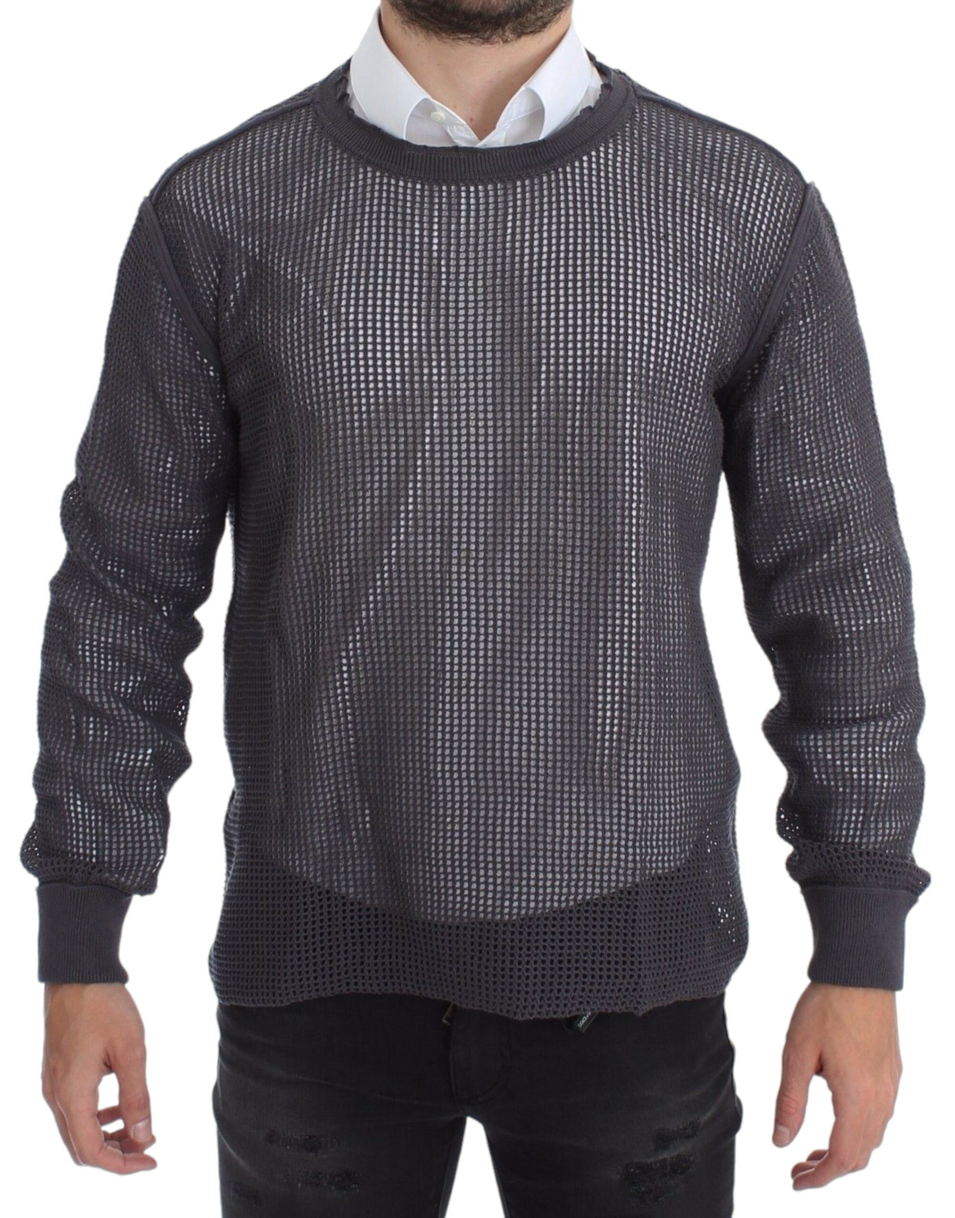 Dolce & Gabbana Purple Runway Netz Pullover Netted Sweater - Whispers Of Wisdom Clothing