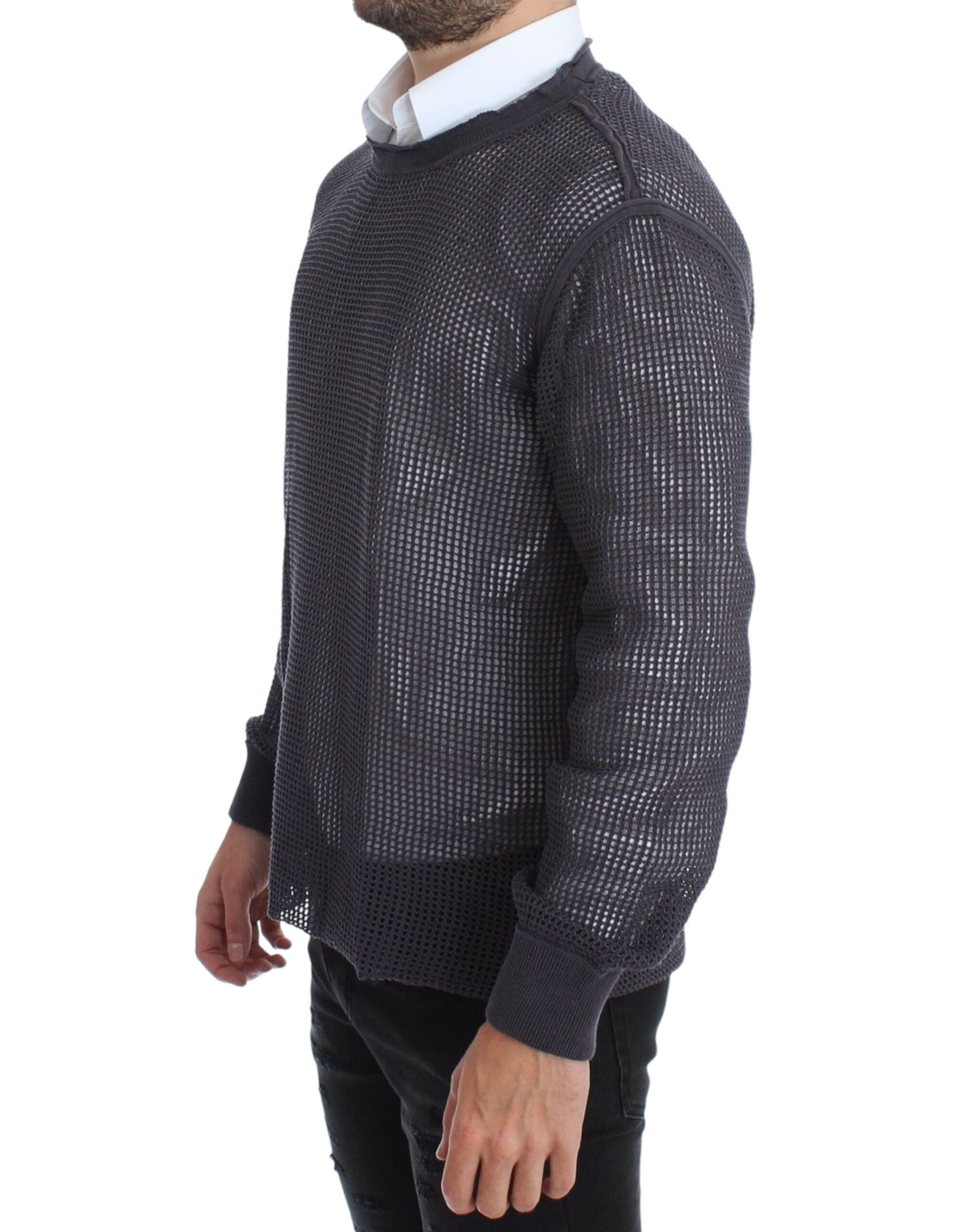 Dolce & Gabbana Purple Runway Netz Pullover Netted Sweater - Whispers Of Wisdom Clothing