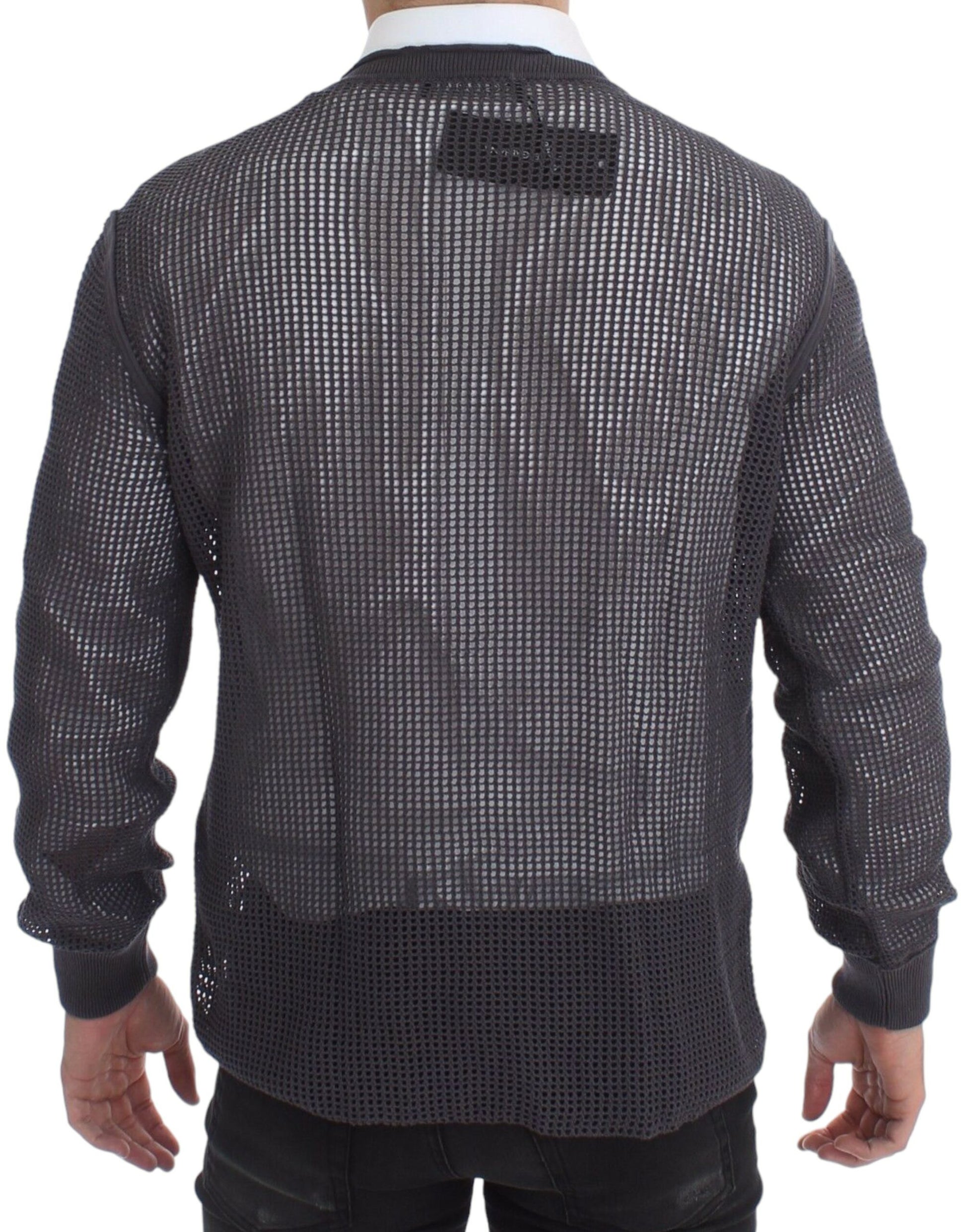 Dolce & Gabbana Purple Runway Netz Pullover Netted Sweater - Whispers Of Wisdom Clothing