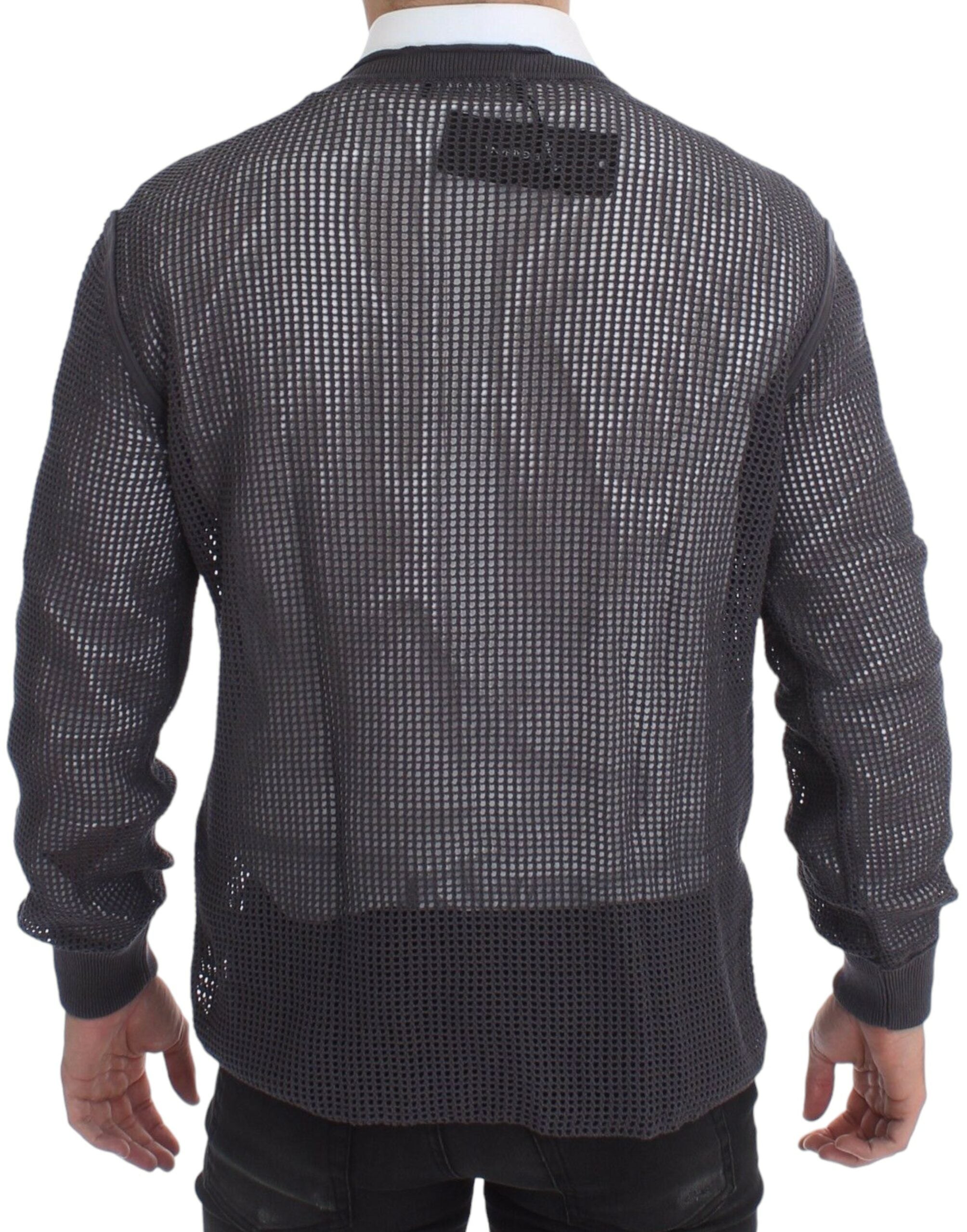 Dolce & Gabbana Purple Runway Netz Pullover Netted Sweater - Whispers Of Wisdom Clothing