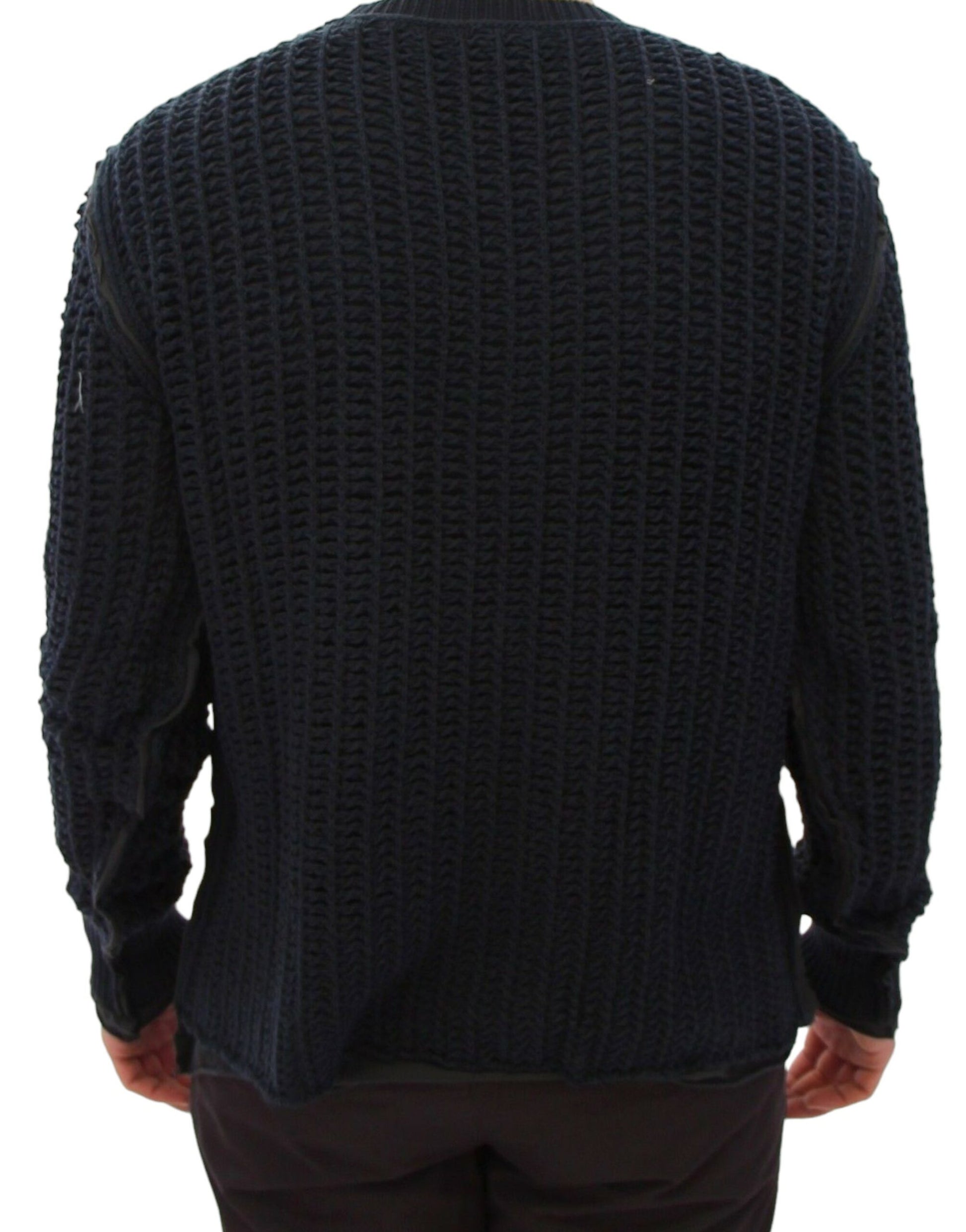 Dolce & Gabbana Blue Runway Netz Pullover Netted Sweater - Whispers Of Wisdom Clothing
